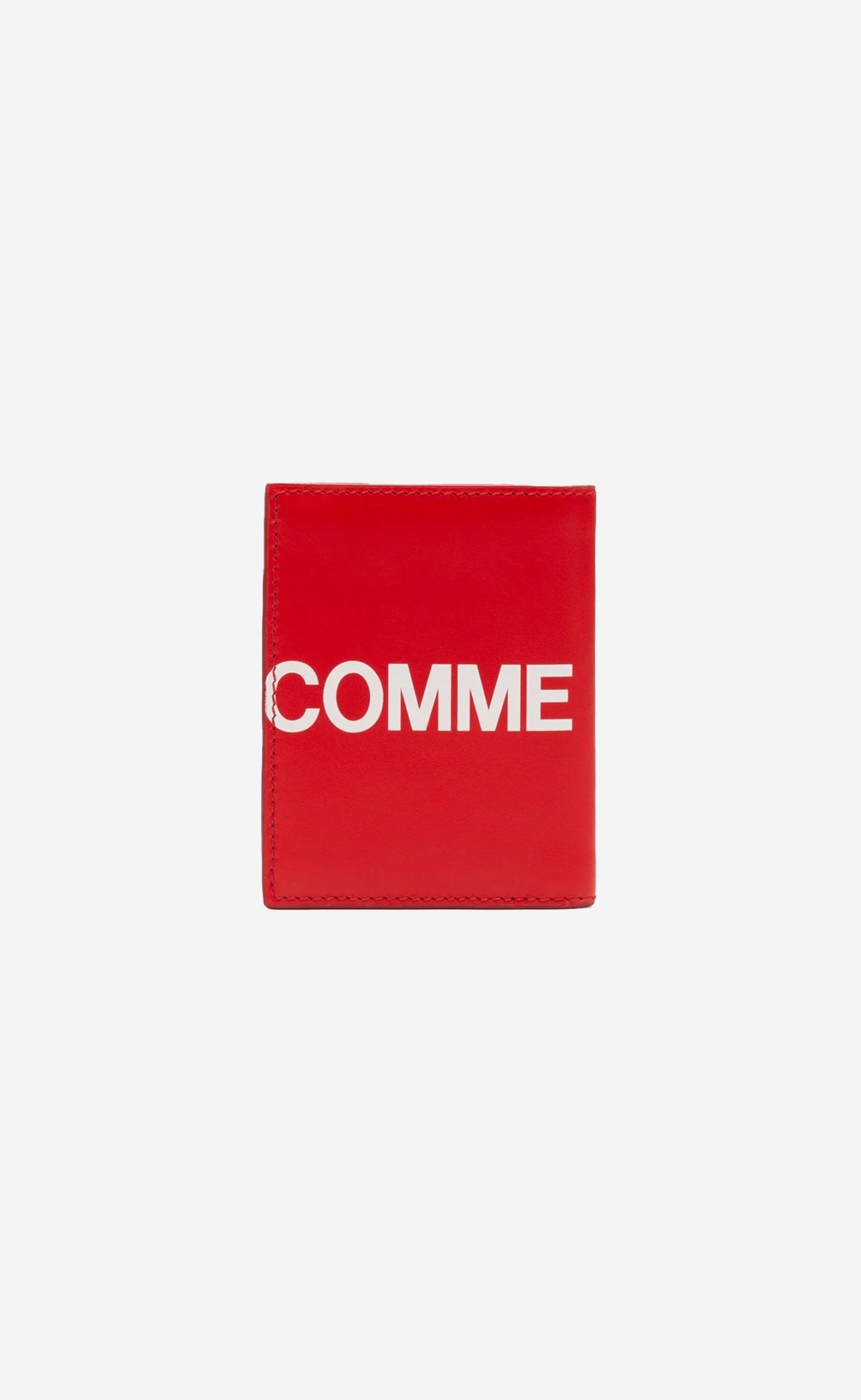 CDG HUGE LOGO WALLET RED