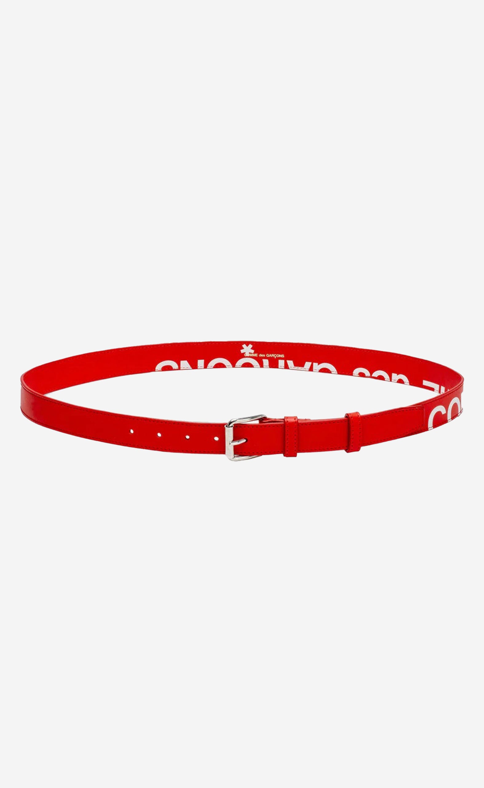 RED HUGE LOGO BELT