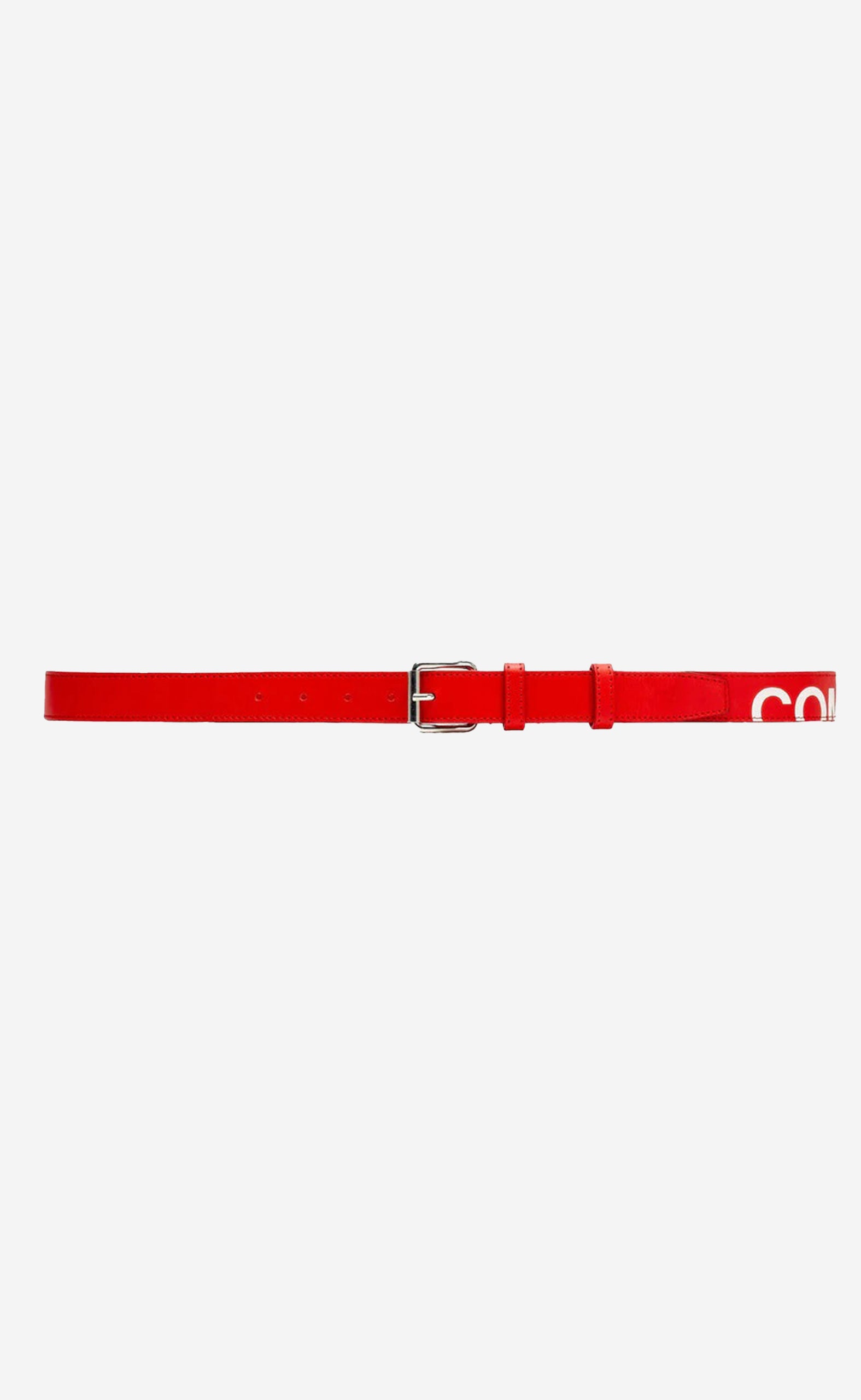 RED HUGE LOGO BELT
