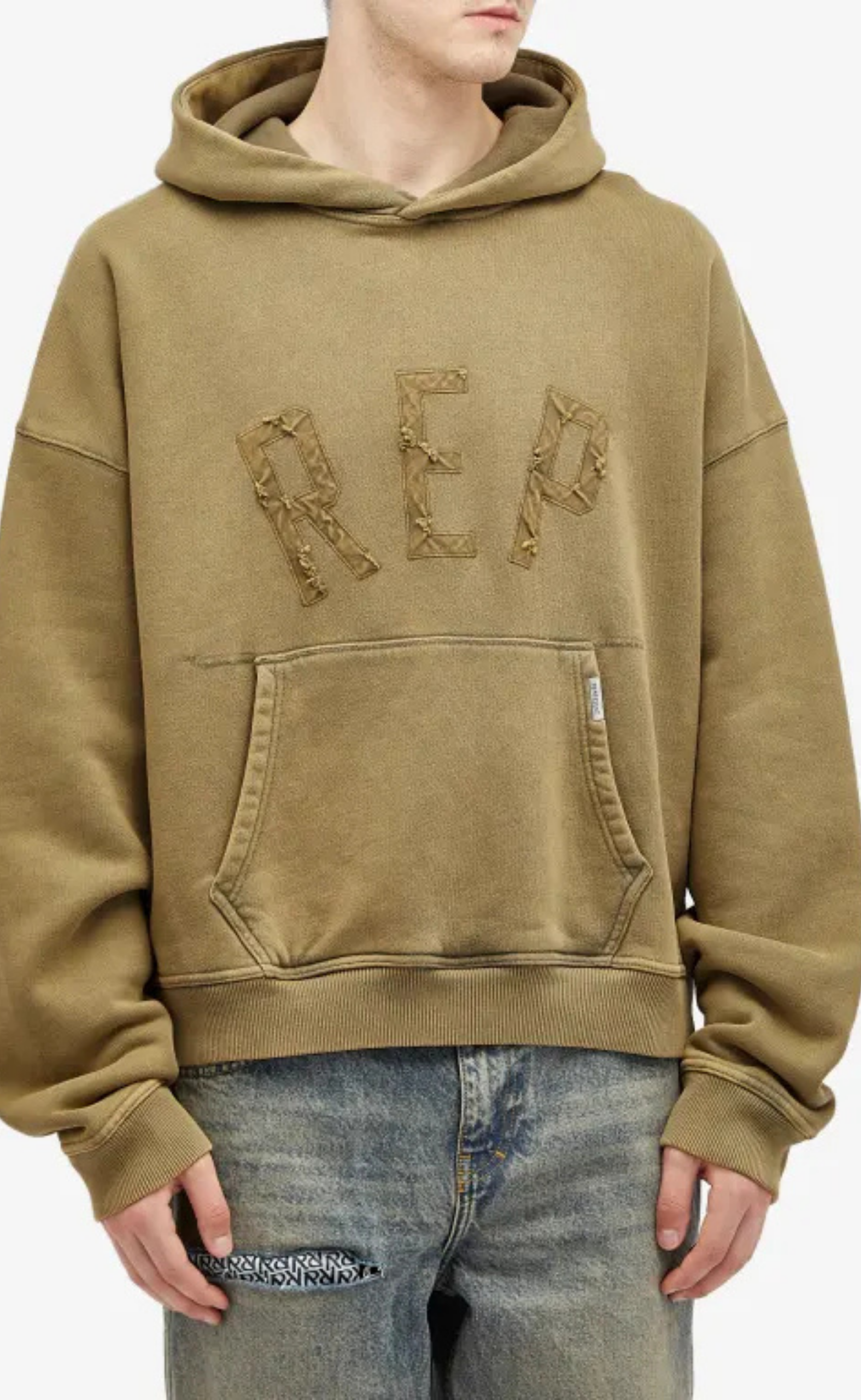 REP APPLIQUE FAWN HOODIE