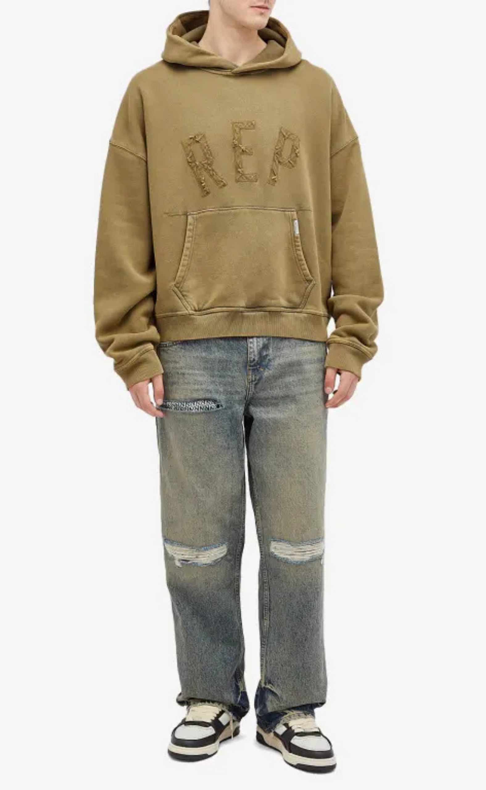 REP APPLIQUE FAWN HOODIE