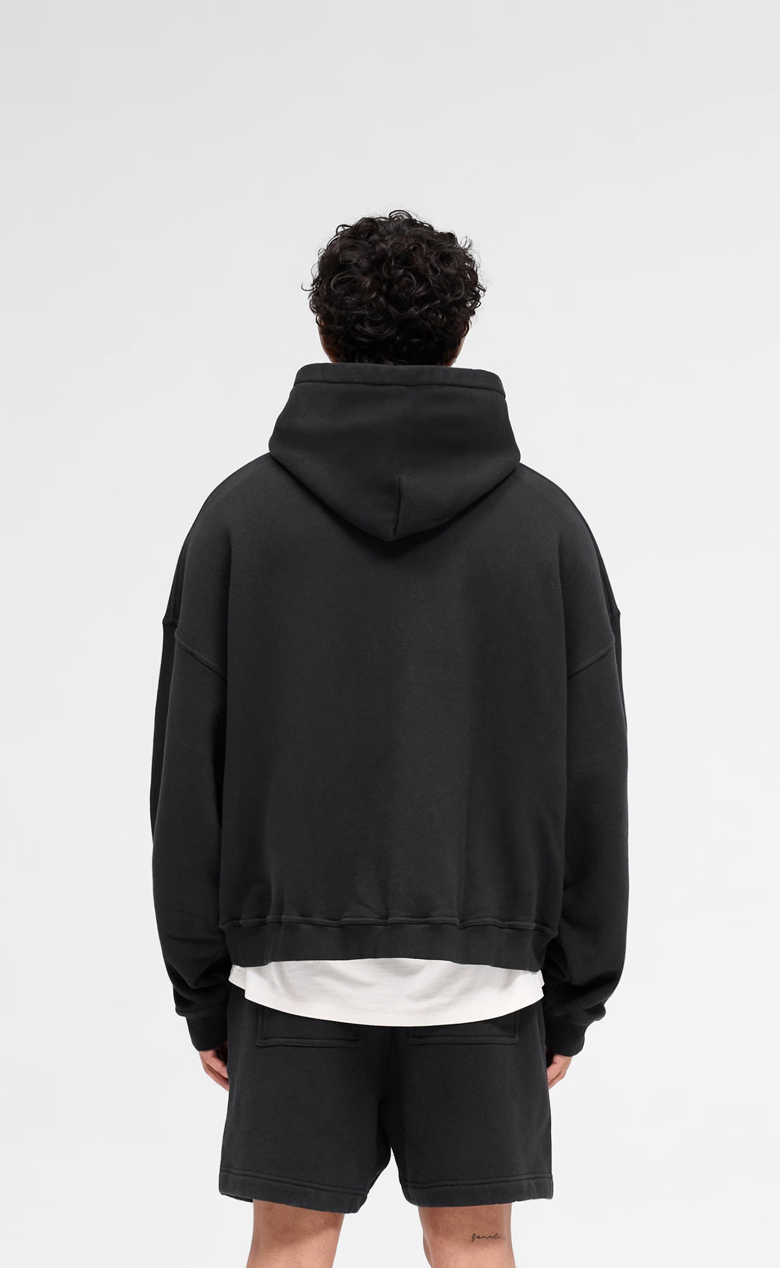 REP APPLIQUE JET BLACK HOODIE