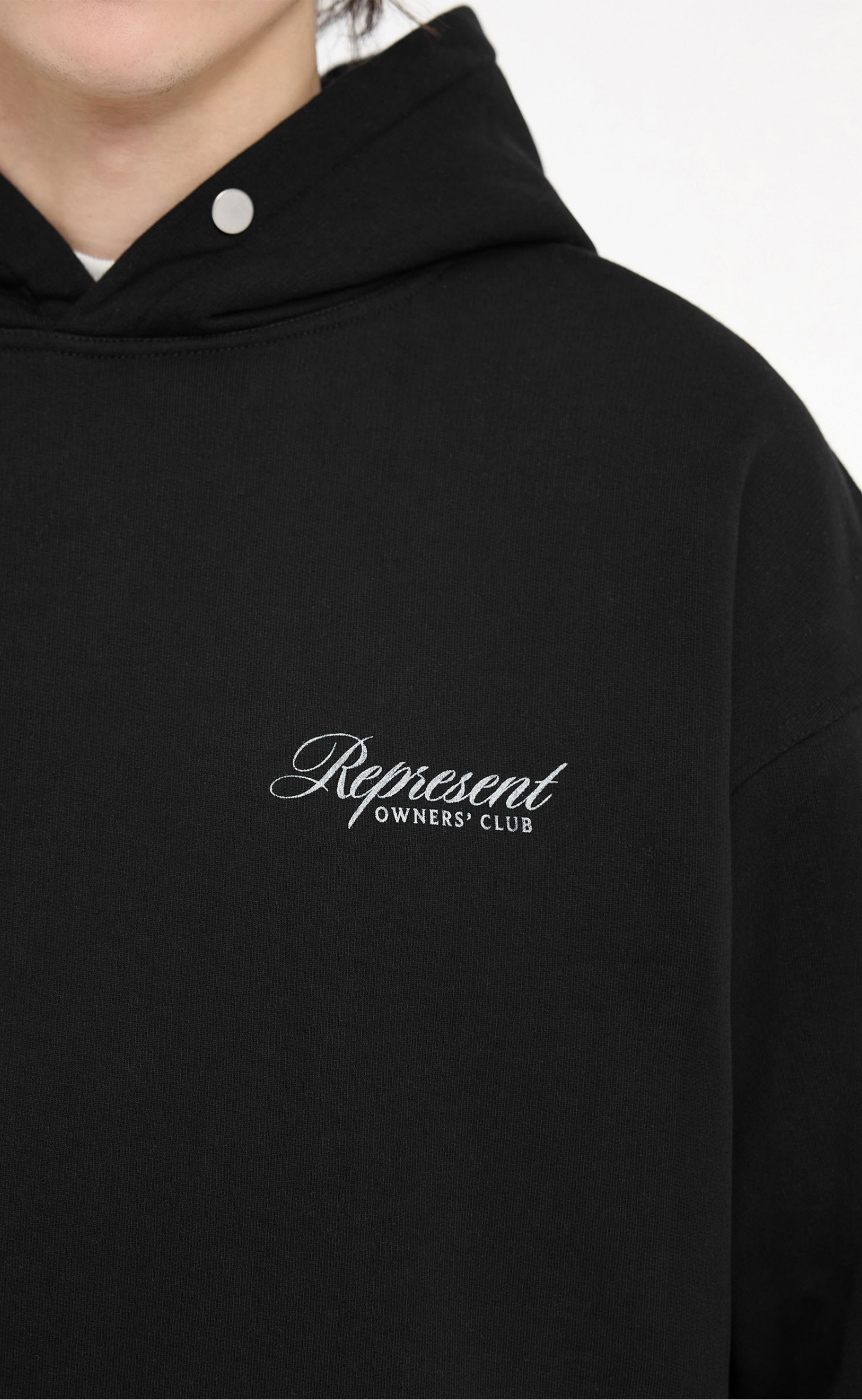 REPRESENT OWNERS CLUB SCRIPT BLACK HOODIE