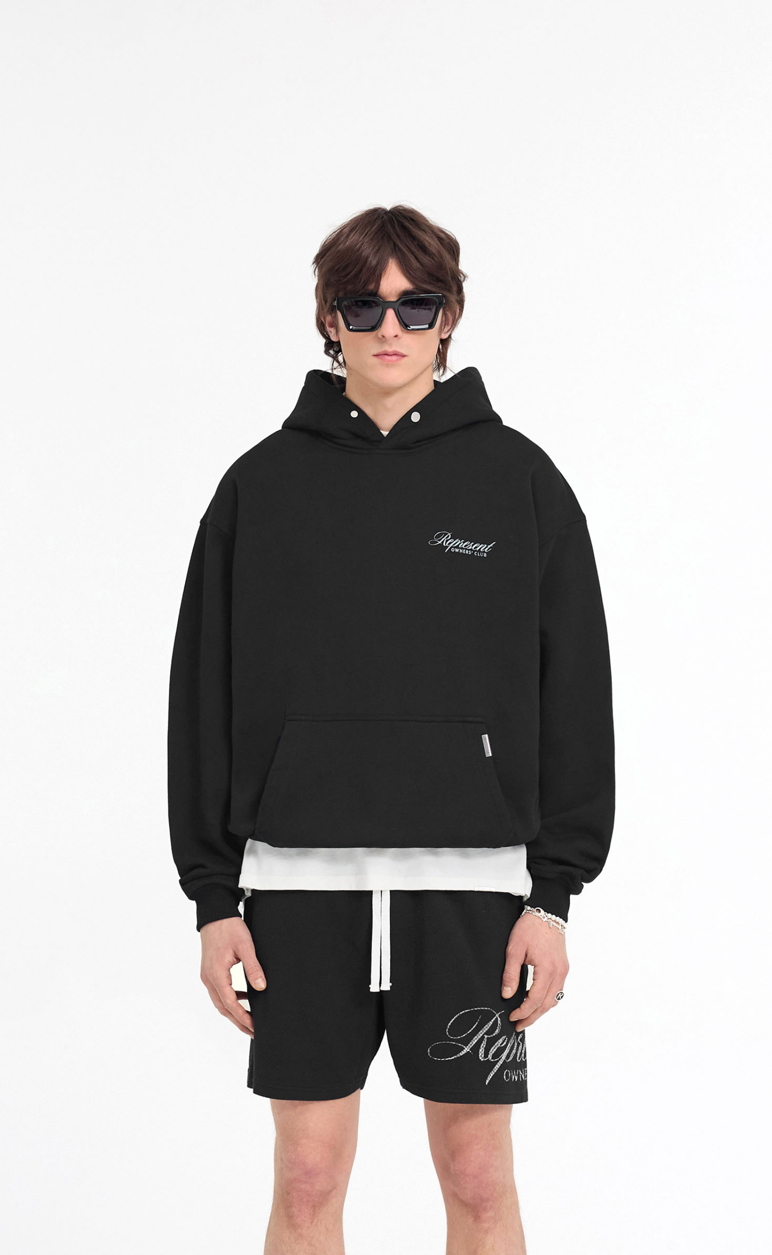 REPRESENT OWNERS CLUB SCRIPT BLACK HOODIE
