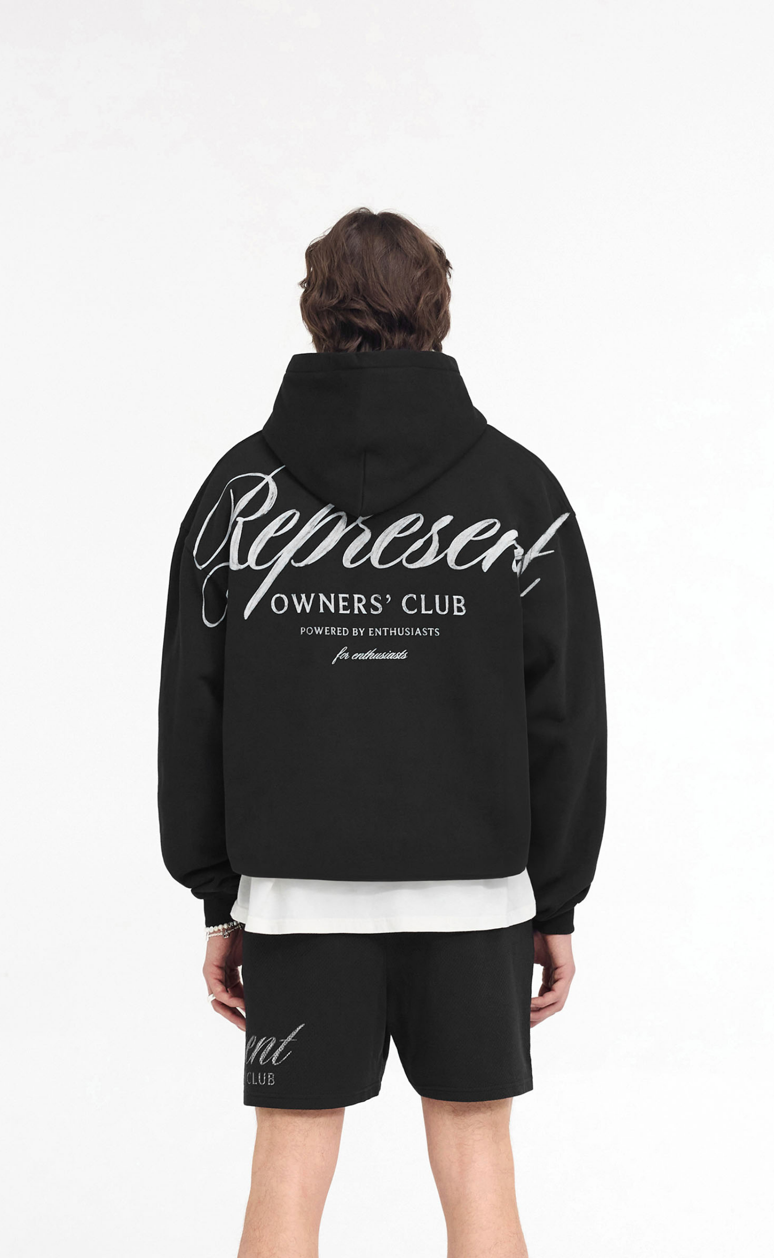 REPRESENT OWNERS CLUB SCRIPT BLACK HOODIE