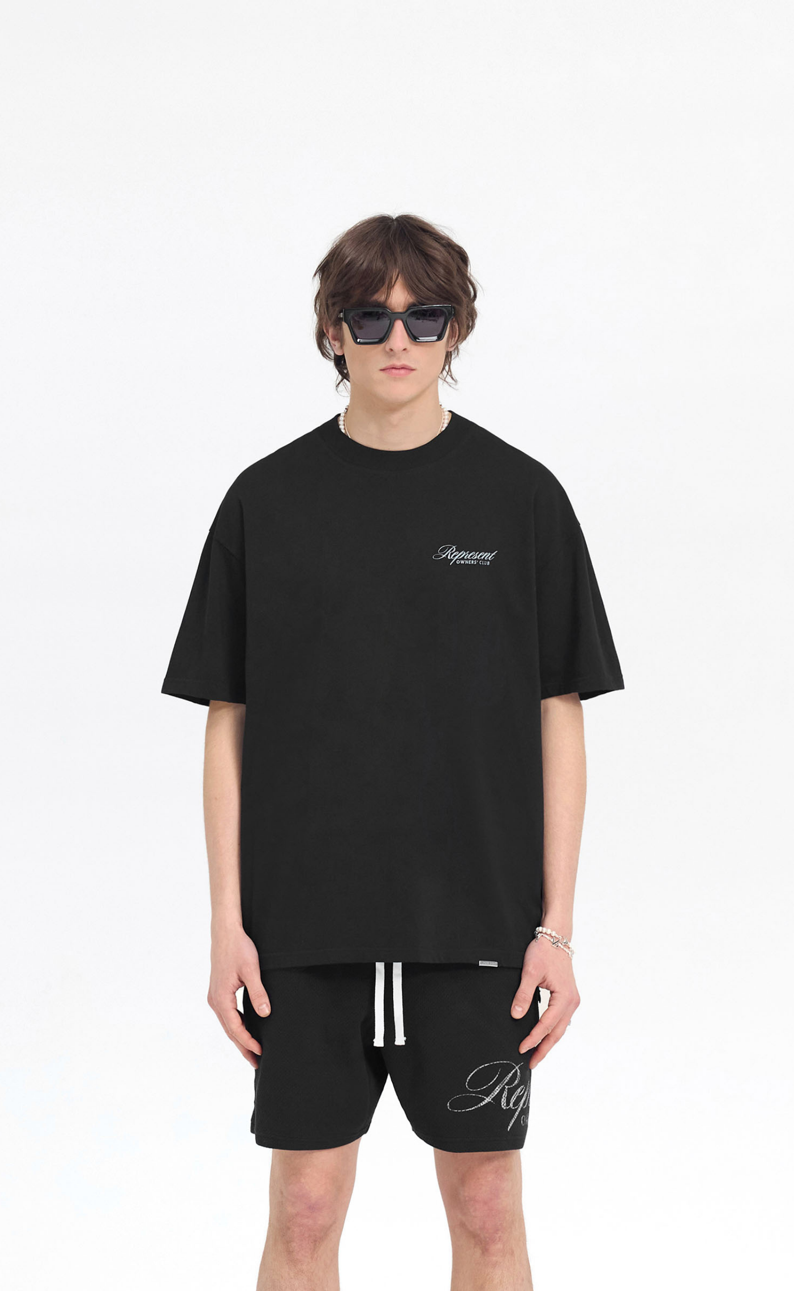 REPRESENT OWNERS CLUB SCRIPT BLACK T-SHIRT