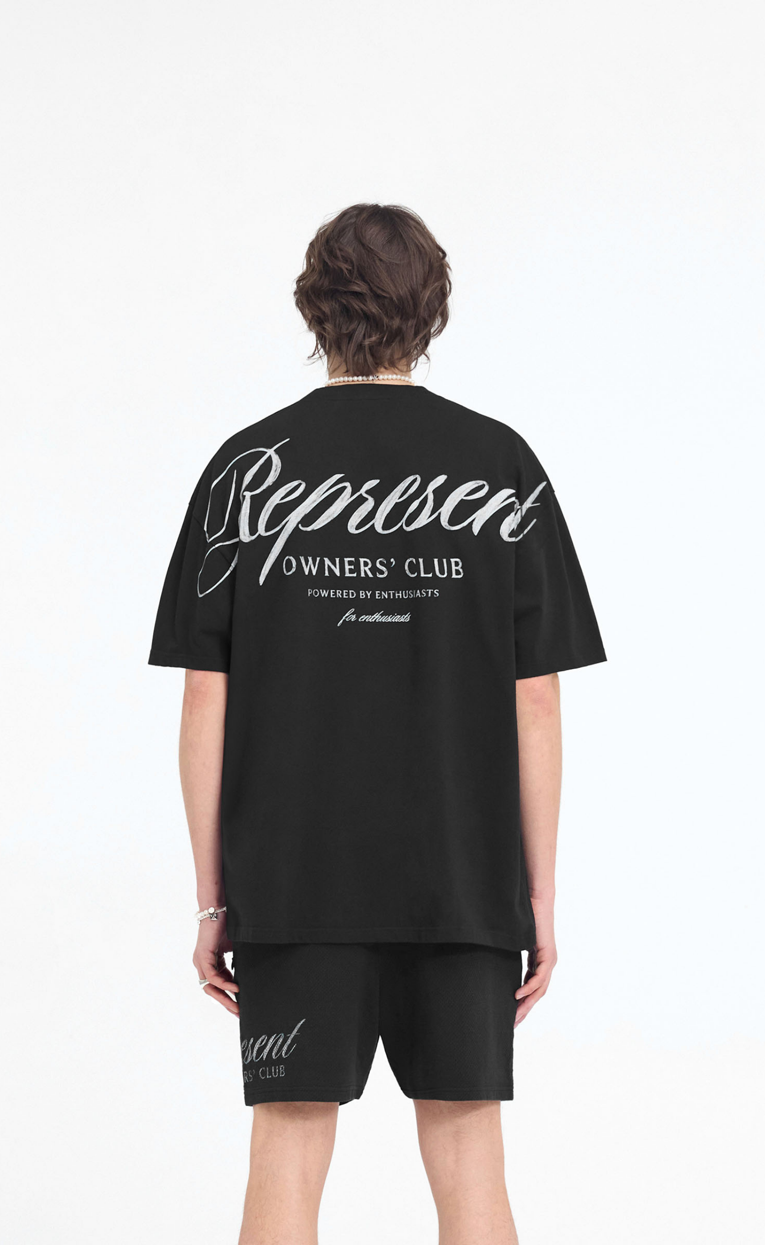 REPRESENT OWNERS CLUB SCRIPT BLACK T-SHIRT