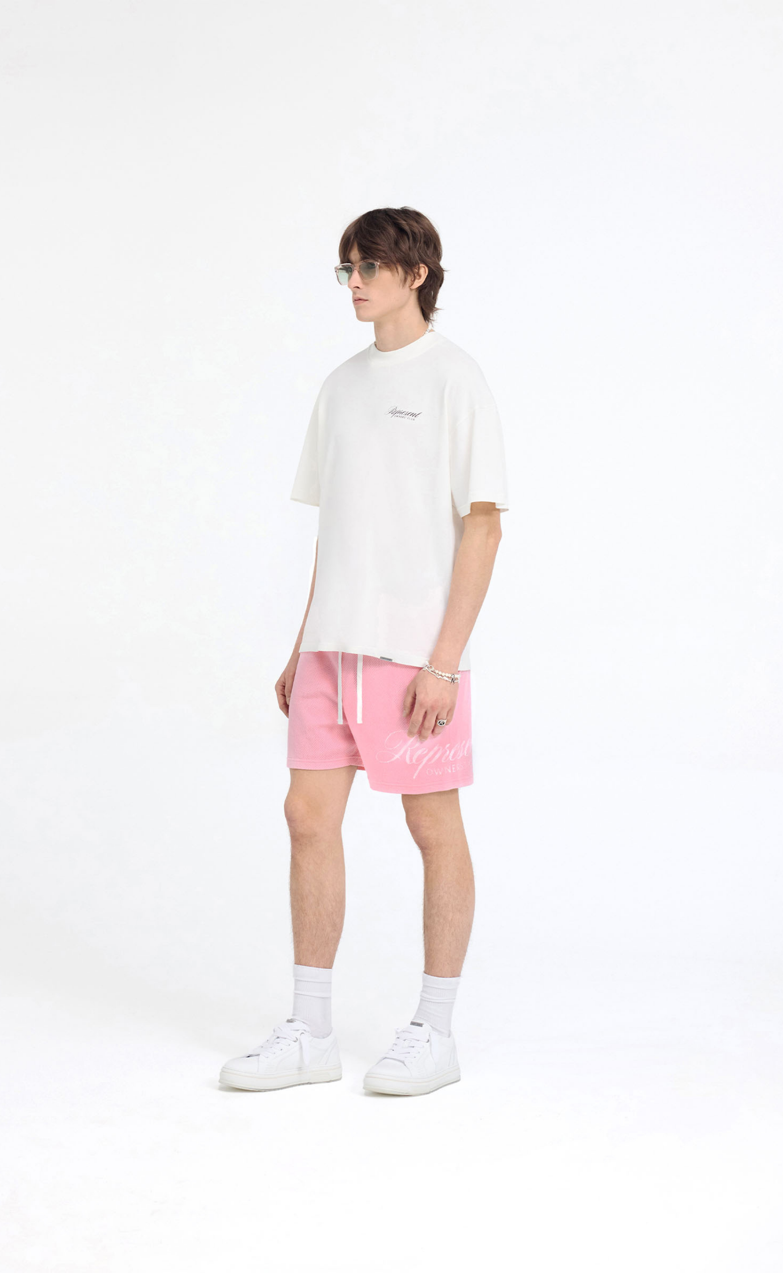 REPRESENT OWNERS CLUB SCRIPT FLAT WHITE T-SHIRT