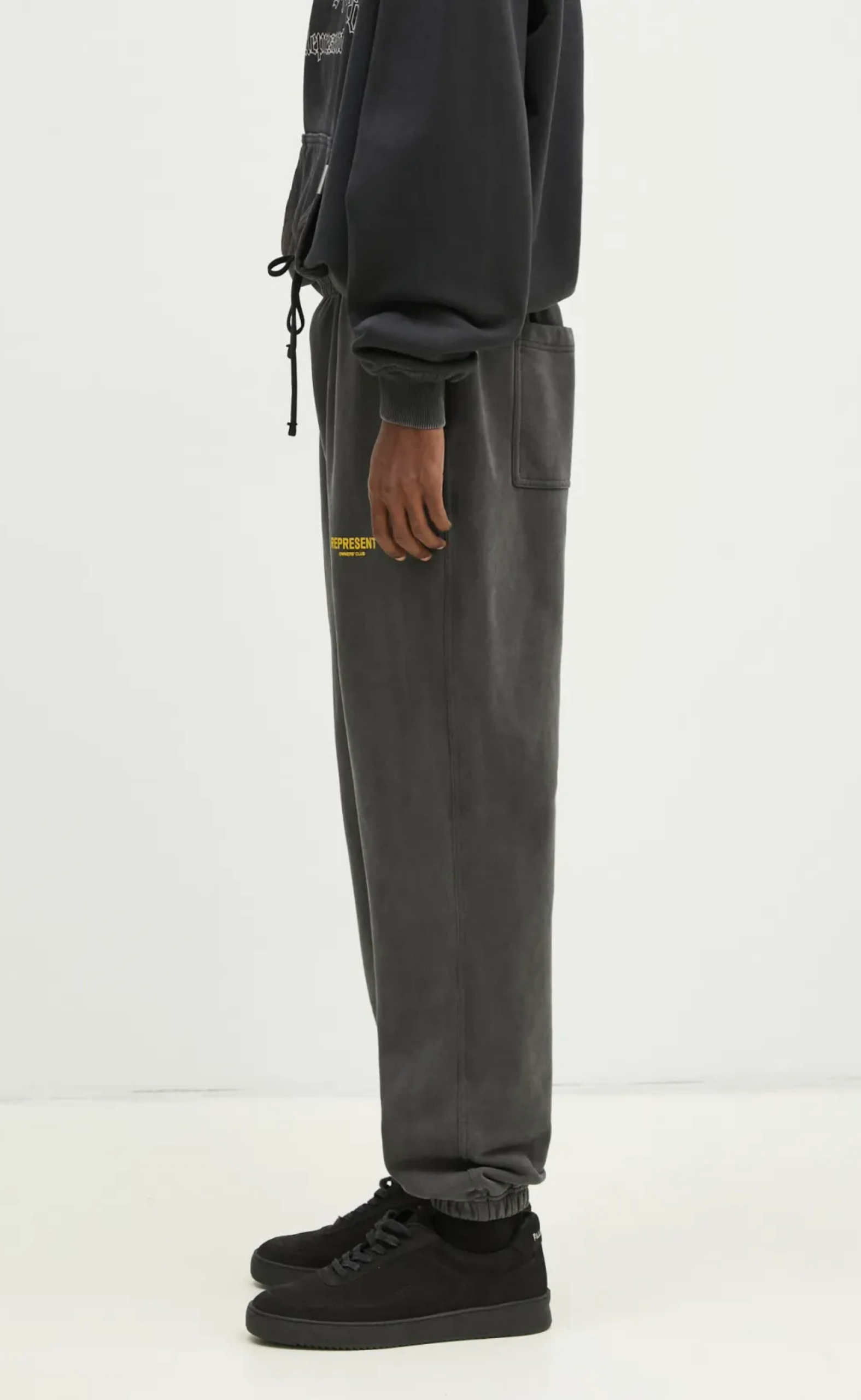 REPRESENT OWNERS CLUB GREY YELLOW SWEATPANTS