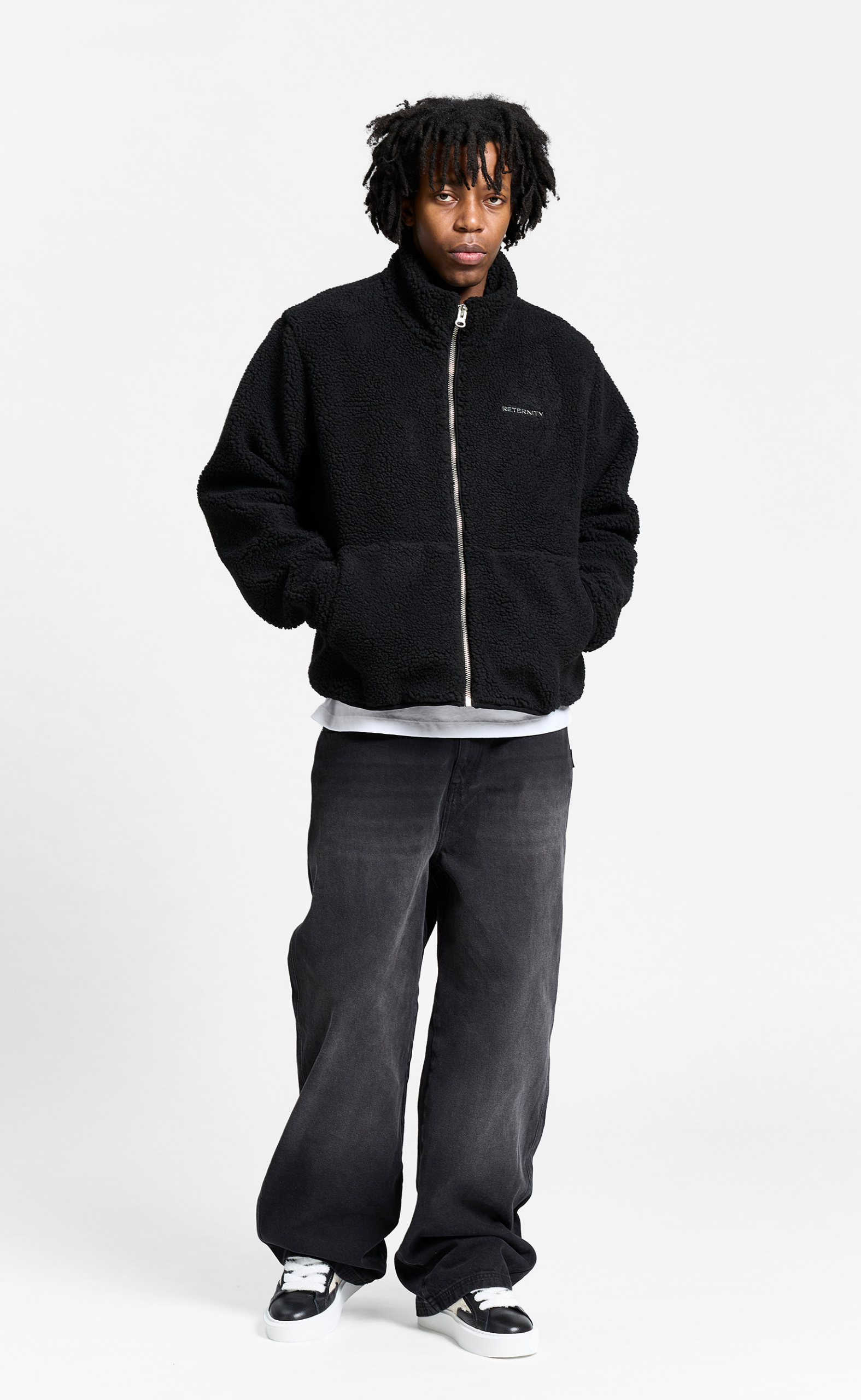 RETERNITY FLEECE BLACK JACKET