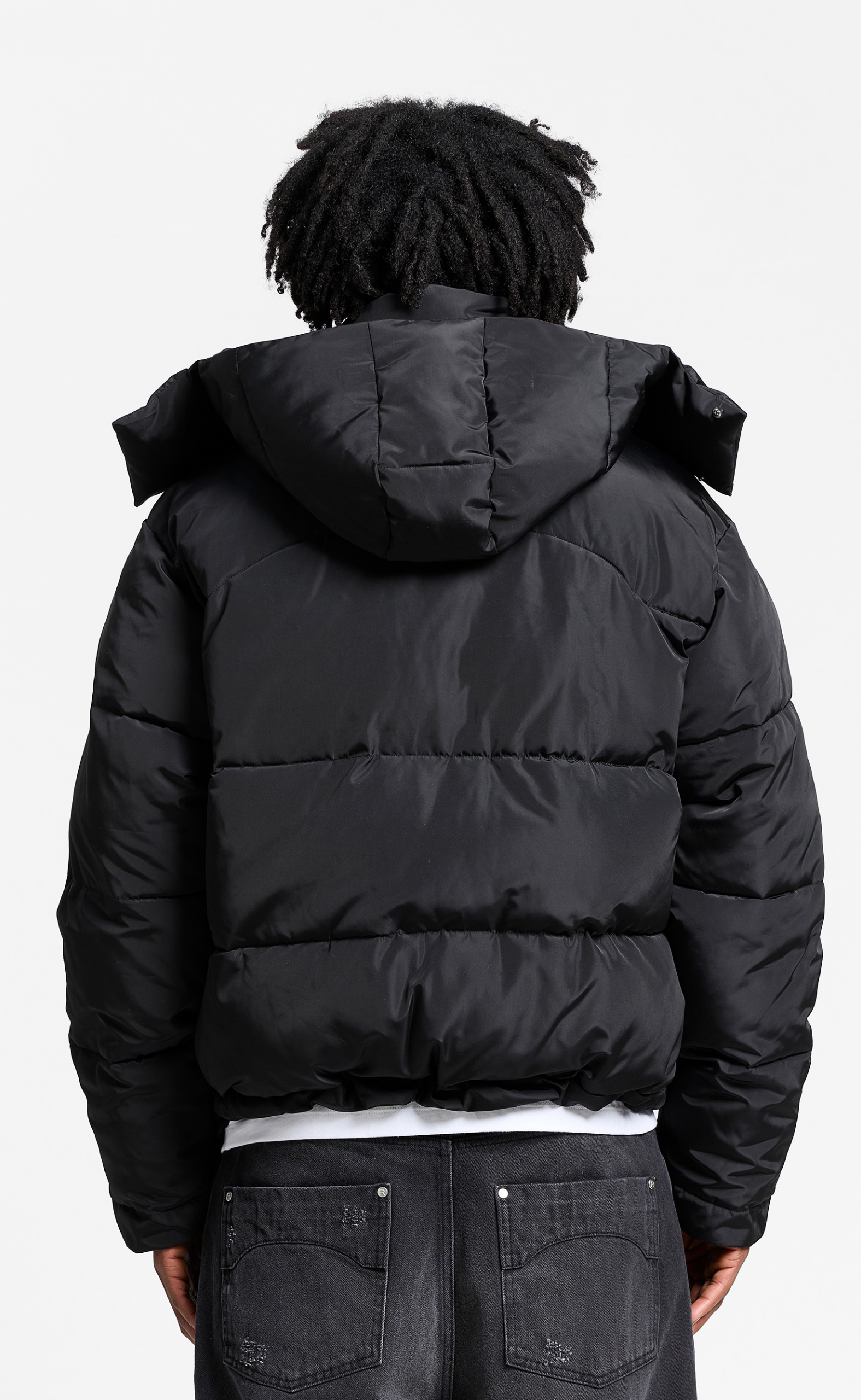 RETERNITY PUFFER BLACK JACKET