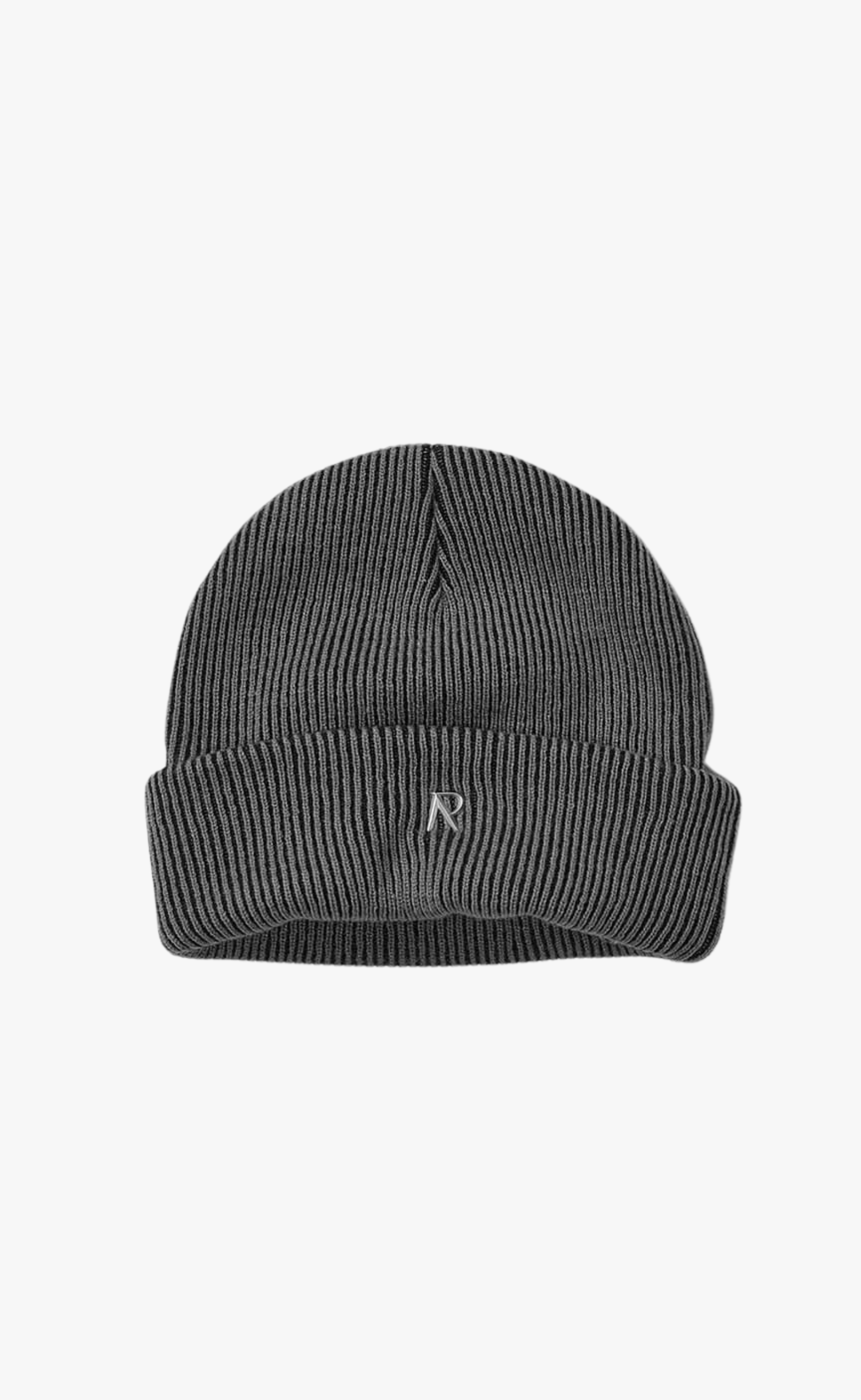 RIB KNIT VINTAGE GREY BEANIE