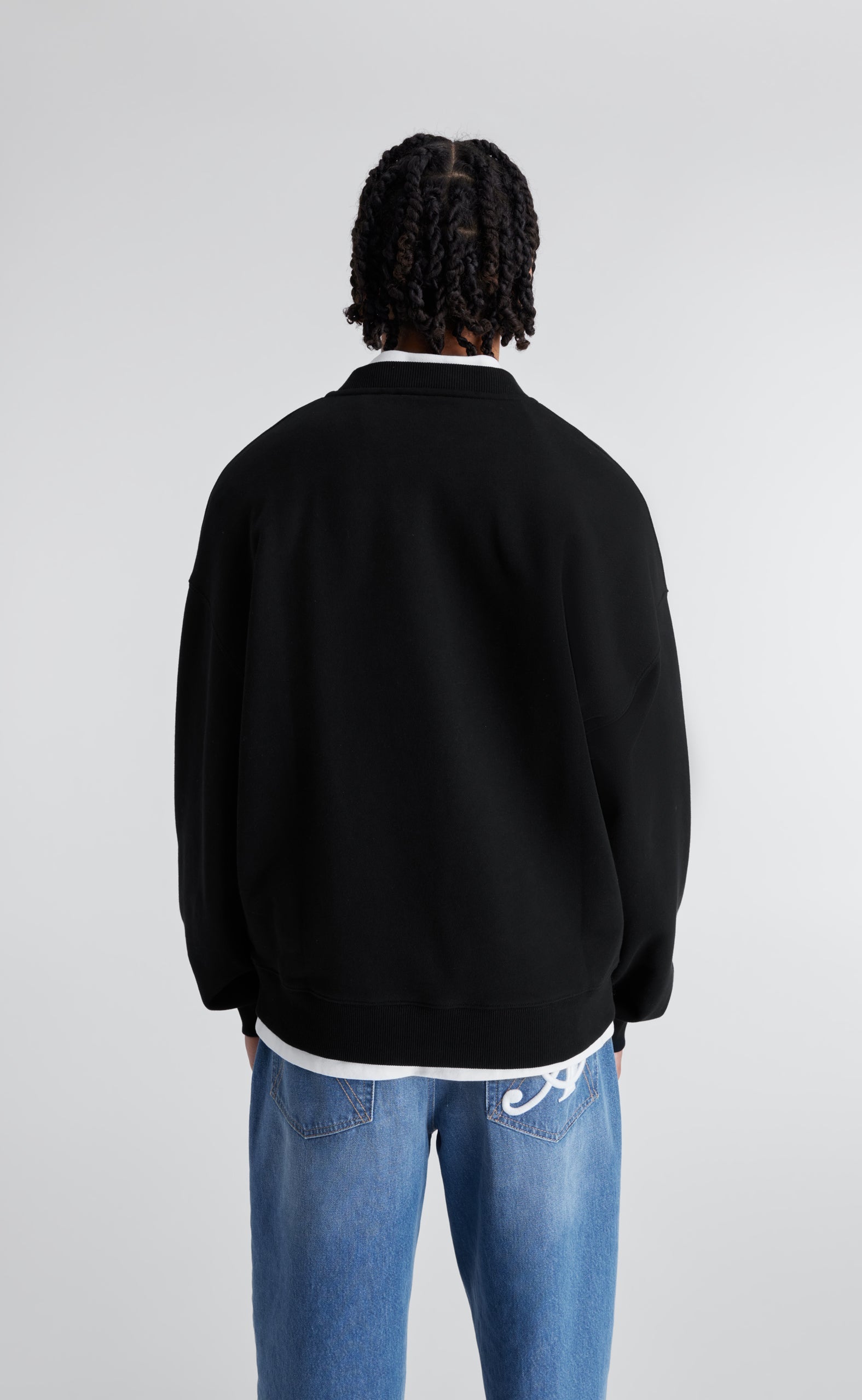 ROOK EMBROIDERED BLACK CREWNECK