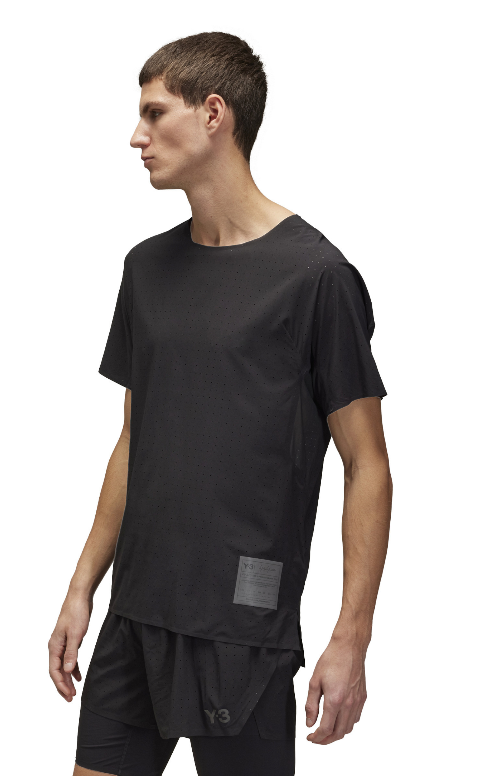 RUNNING BLACK T-SHIRT