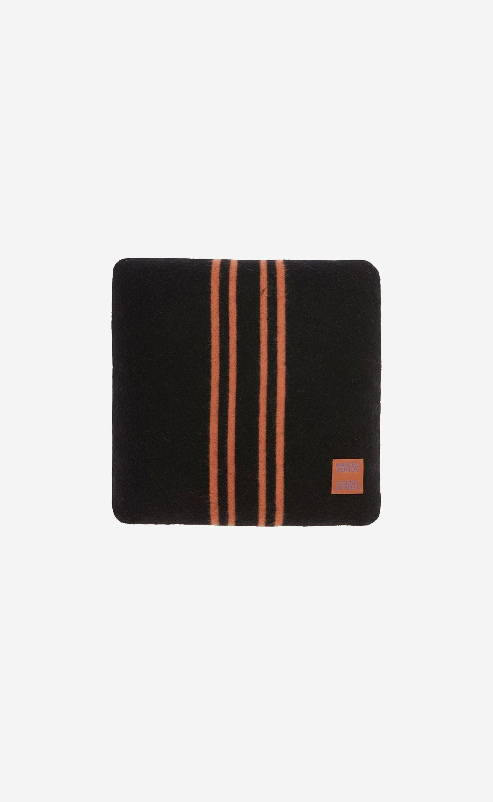 RURAL CROSS PILLOW BLACK ORANGE
