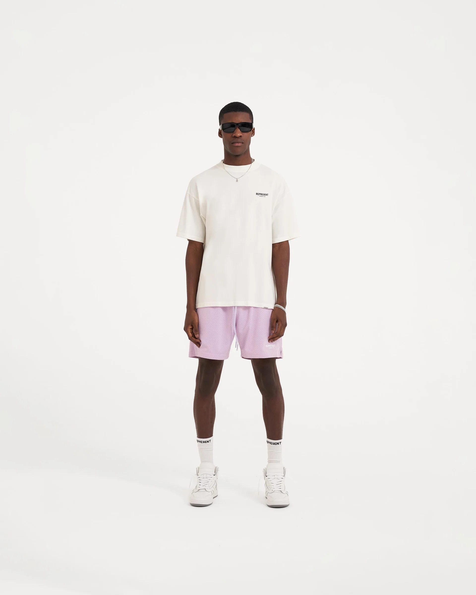 REPRESENT OWNERS CLUB FLAT WHITE T-SHIRT