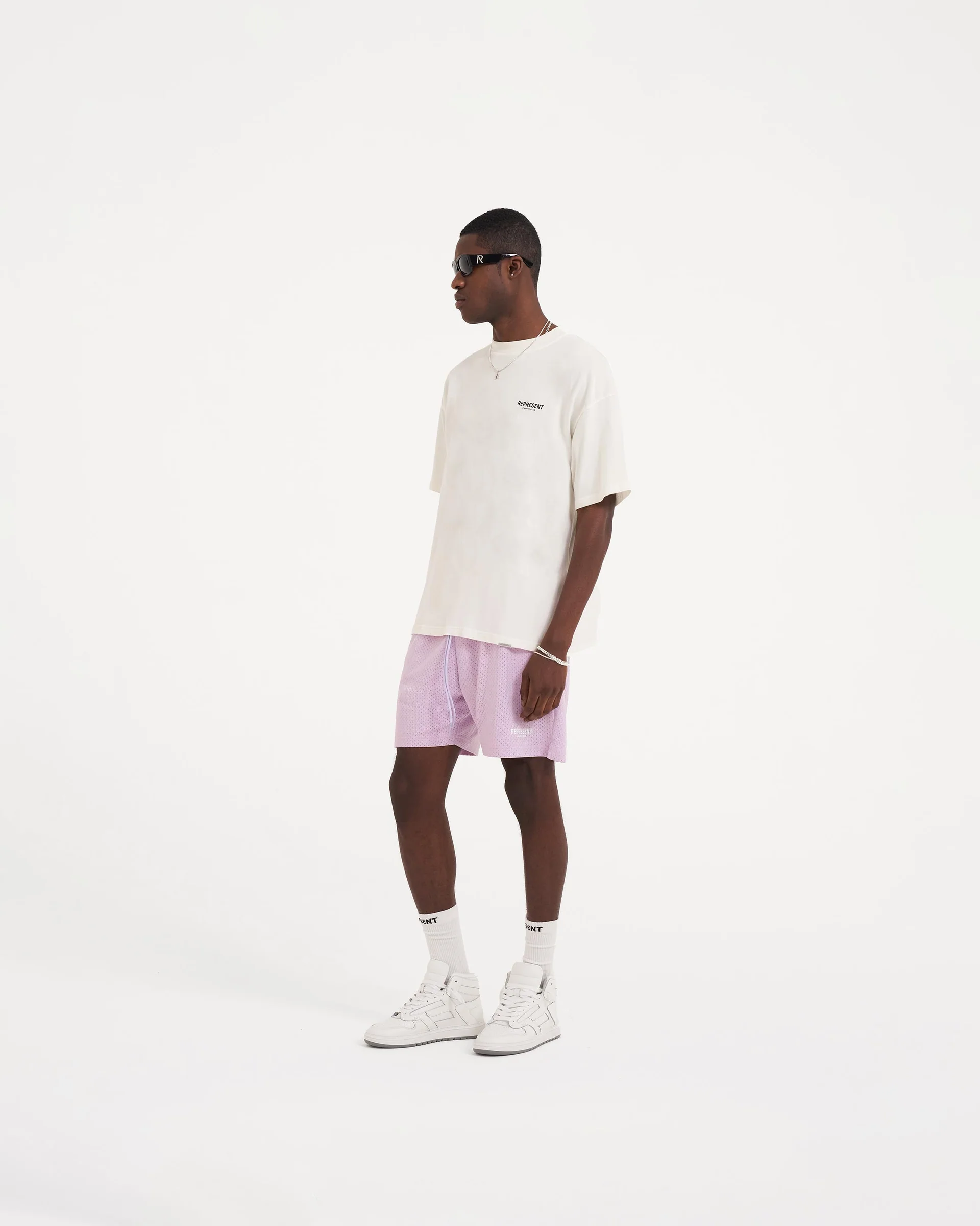 REPRESENT OWNERS CLUB FLAT WHITE T-SHIRT