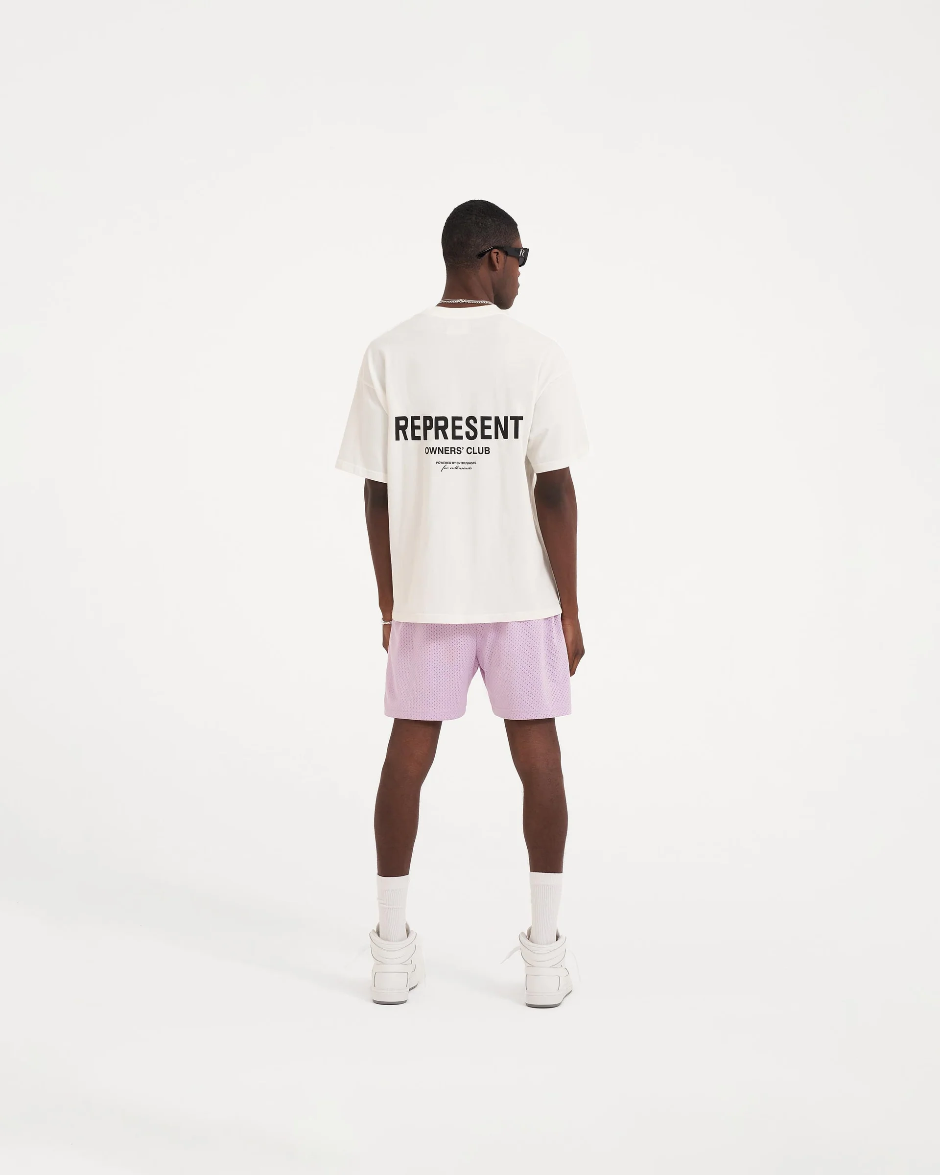 REPRESENT OWNERS CLUB FLAT WHITE T-SHIRT