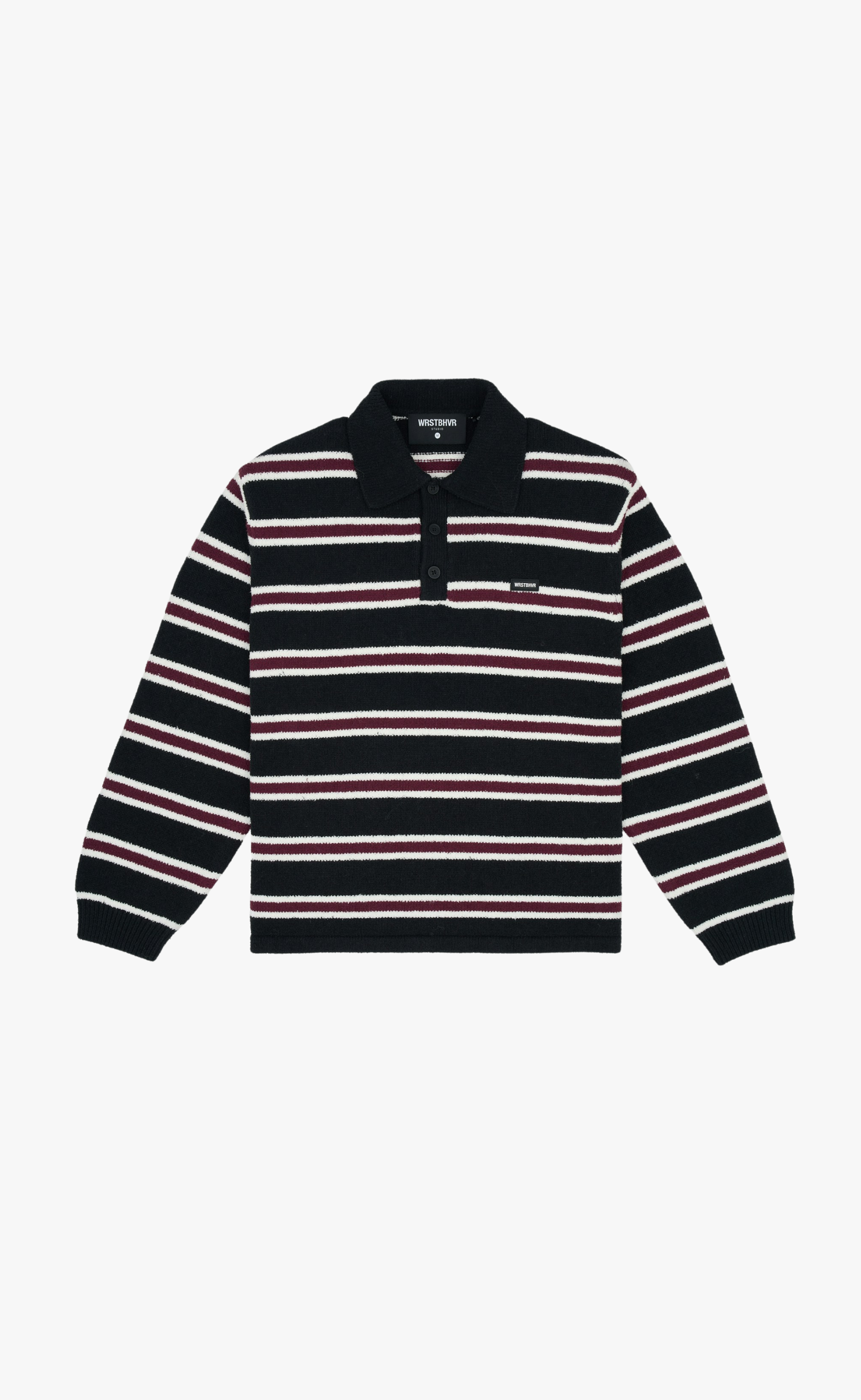 SETH V2 POLO BLACK FIG SWEATER