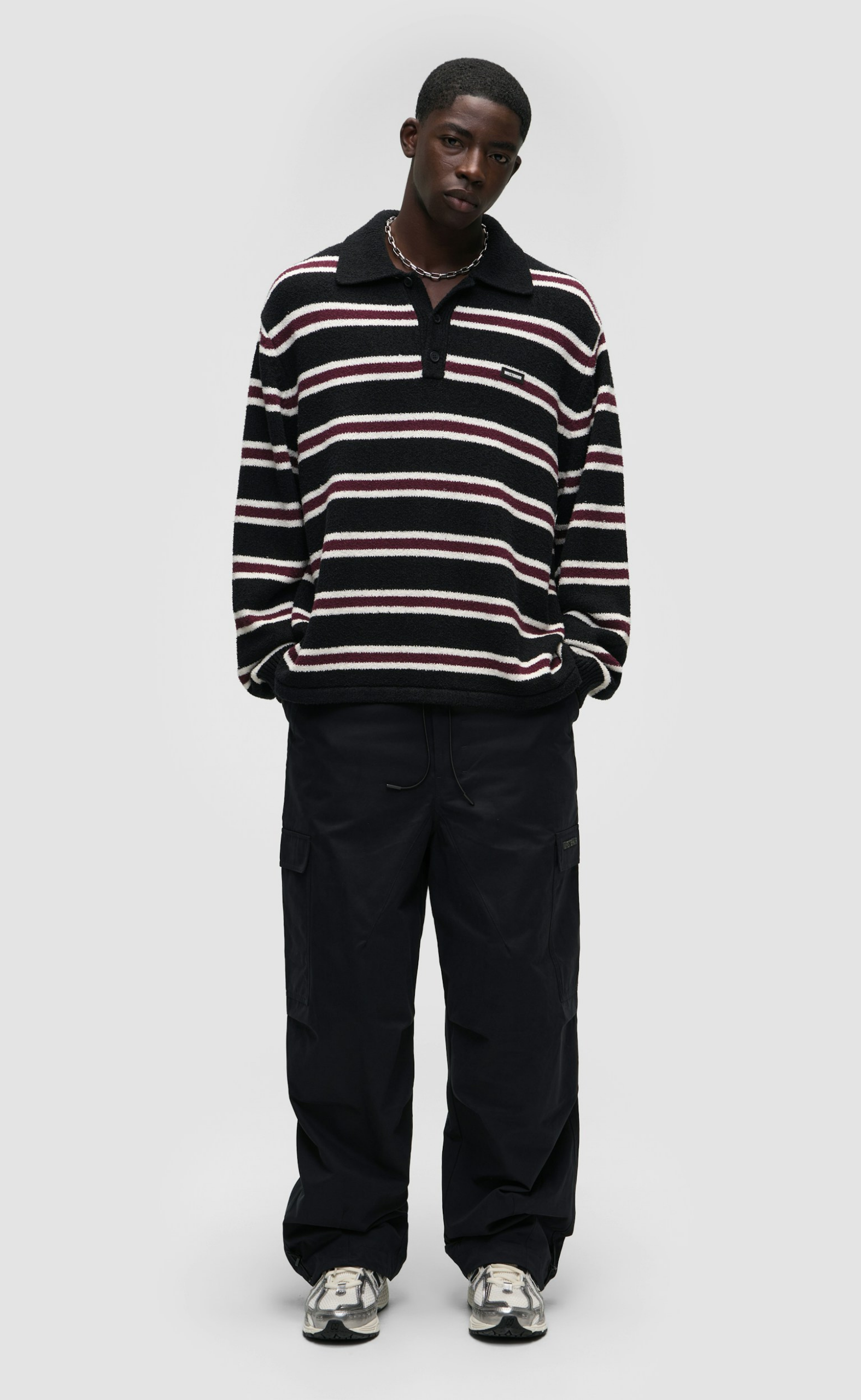 SETH V2 POLO BLACK FIG SWEATER