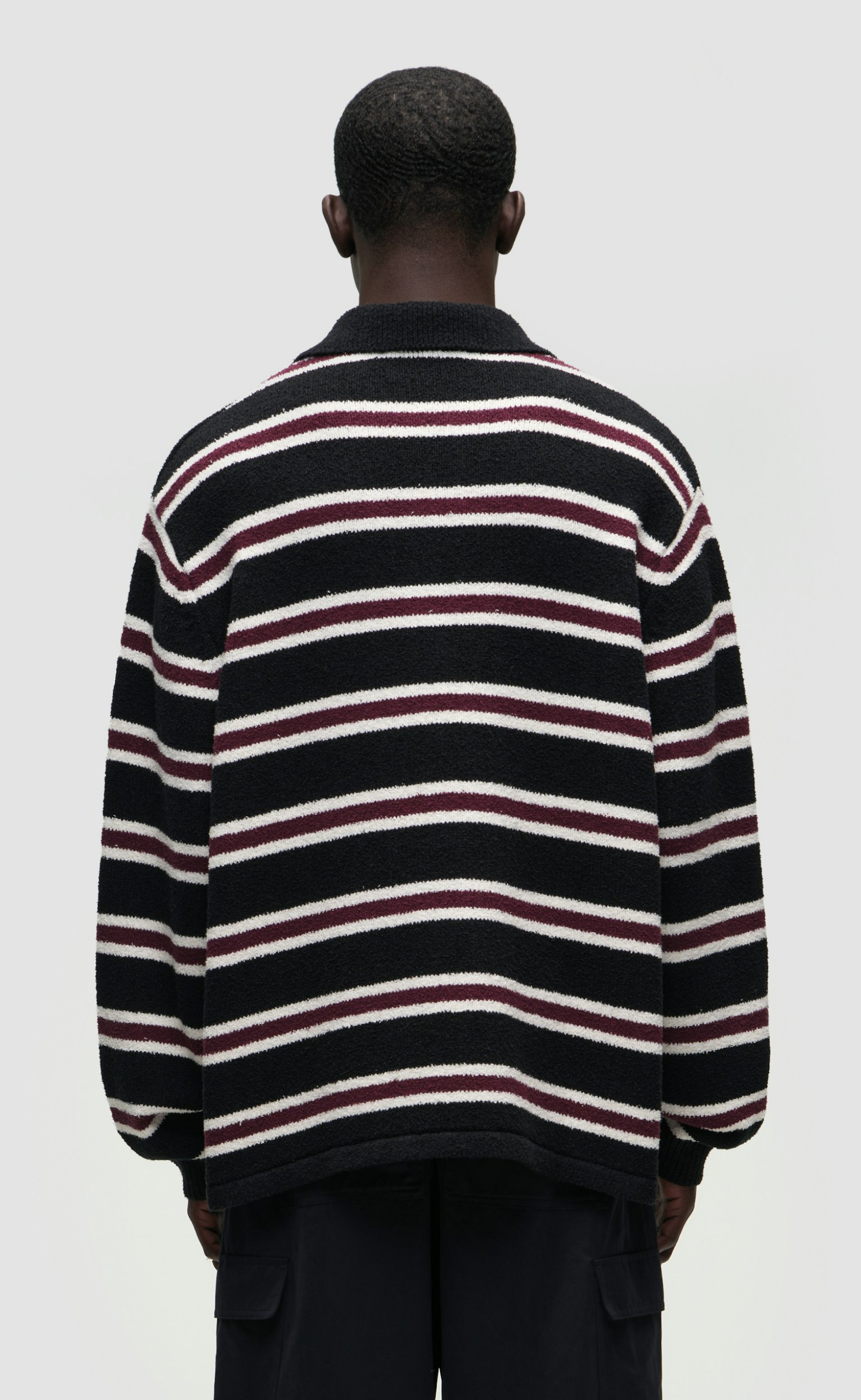 SETH V2 POLO BLACK FIG SWEATER