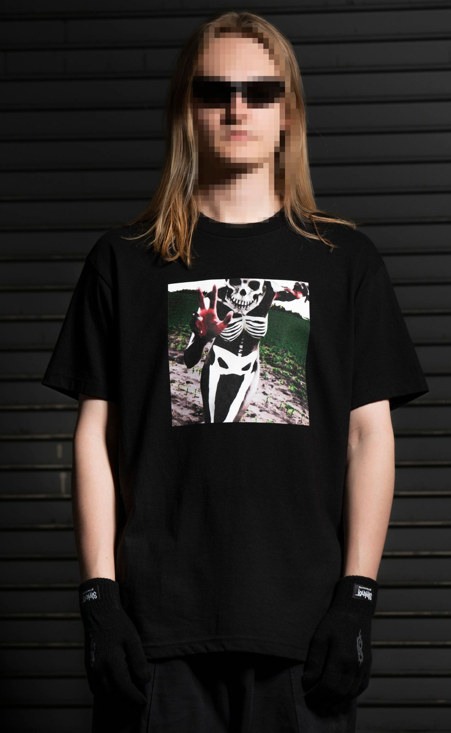 SKELETON BLACK T-SHIRT