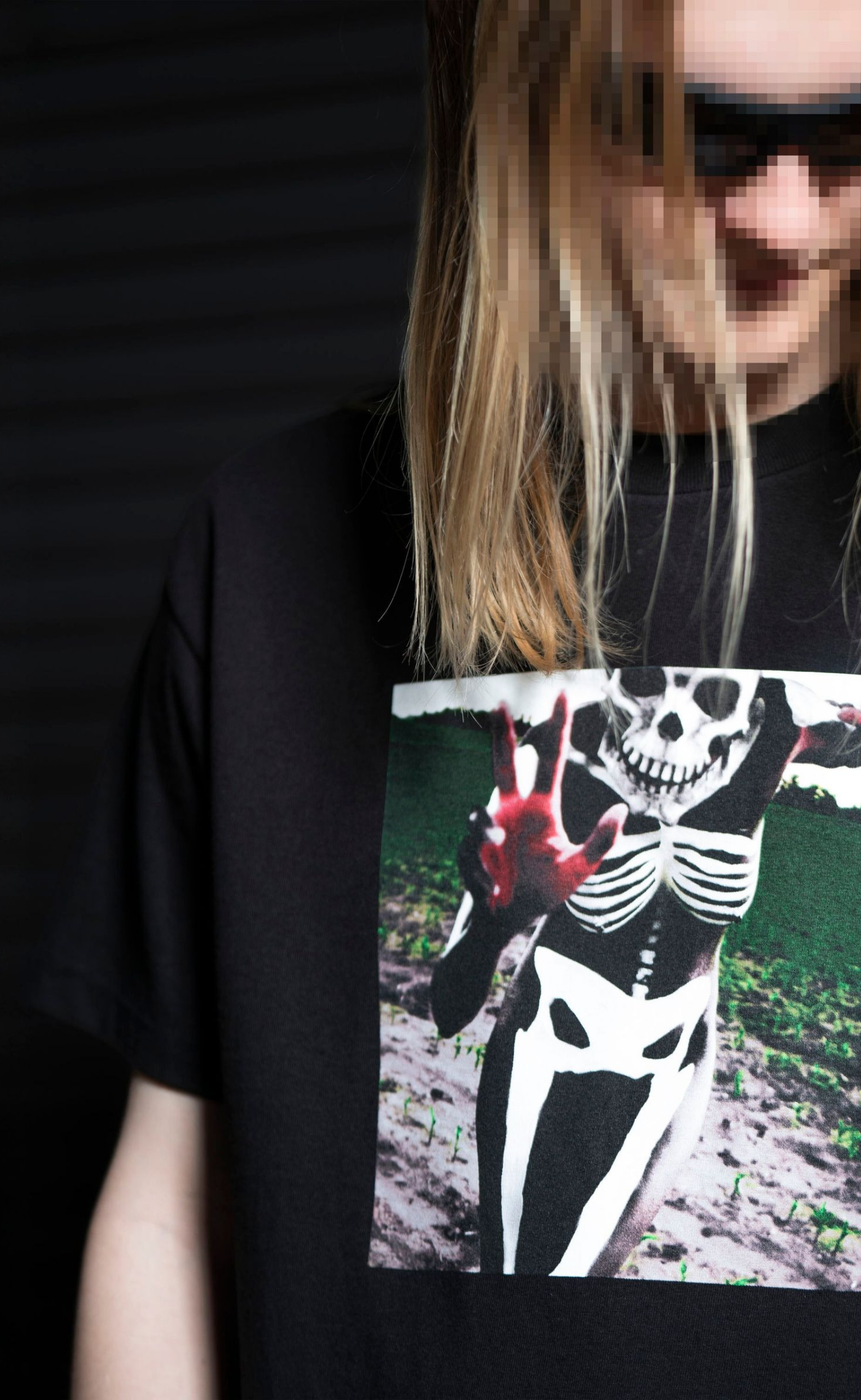 SKELETON BLACK T-SHIRT