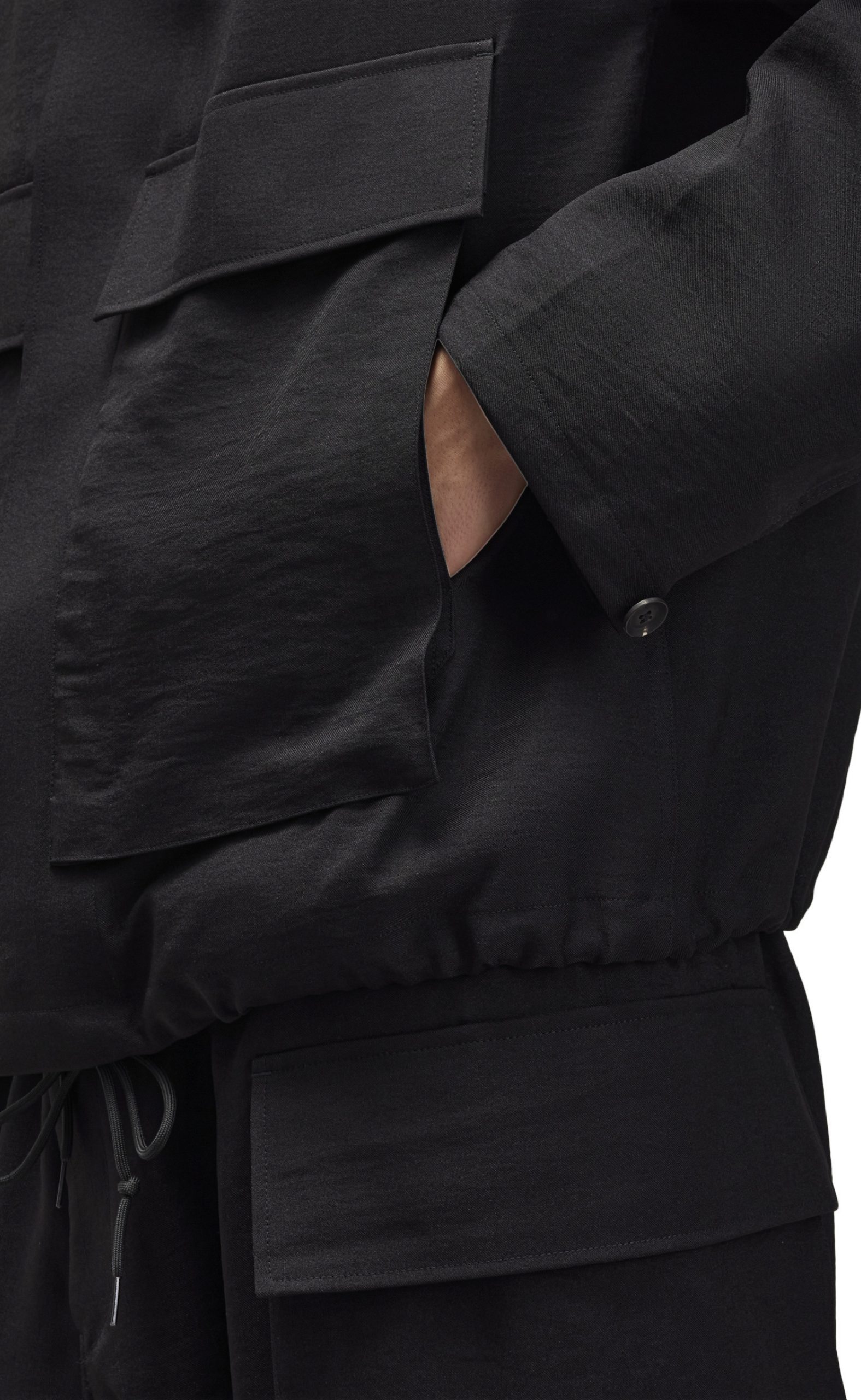 SPORT UNIFORM COACH BLACK JACKET