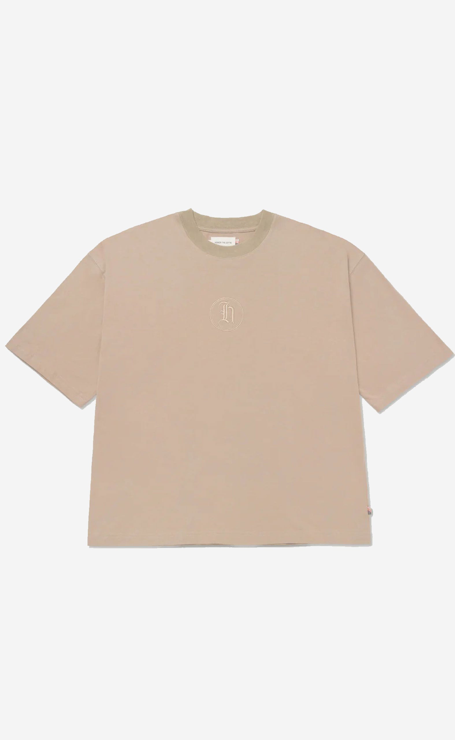 TAN C-FALL H STAMP BOX TEE