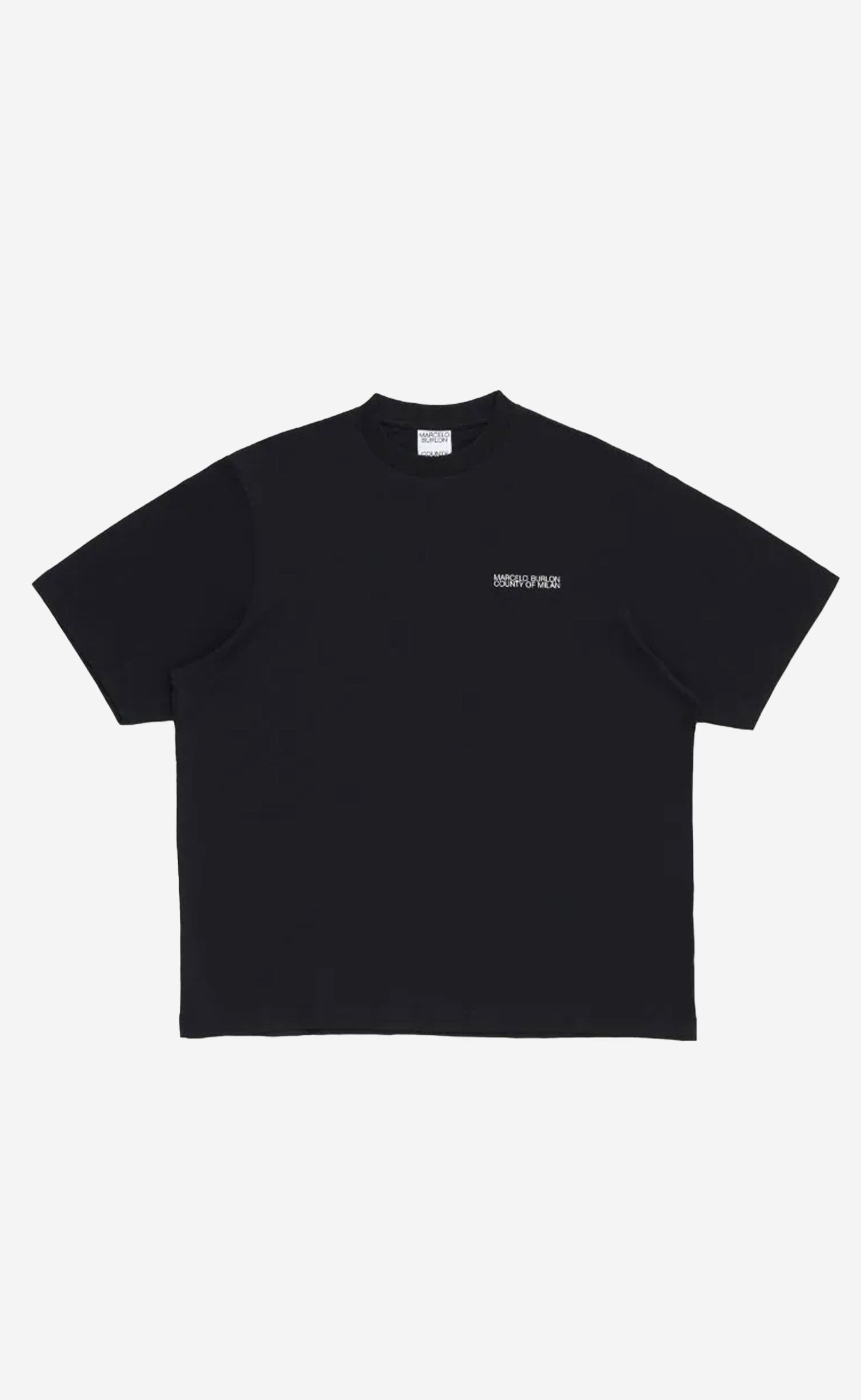 TEMPERA CROSS OVER T-SHIRT BLACK WHITE