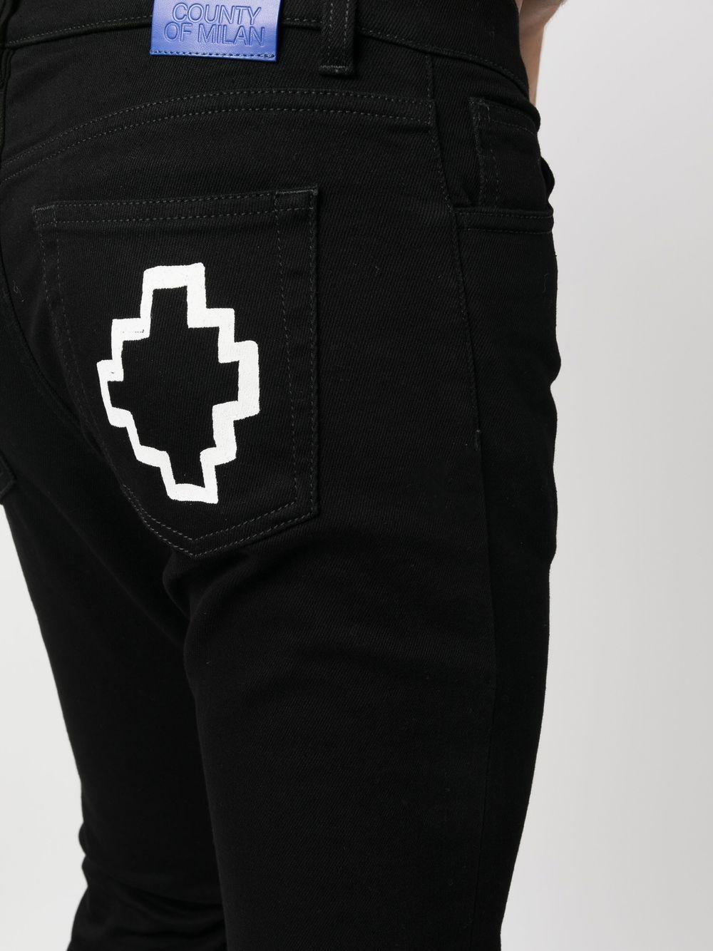 TEMPERA CROSS STONE SLIM DNM BLACK WHITE