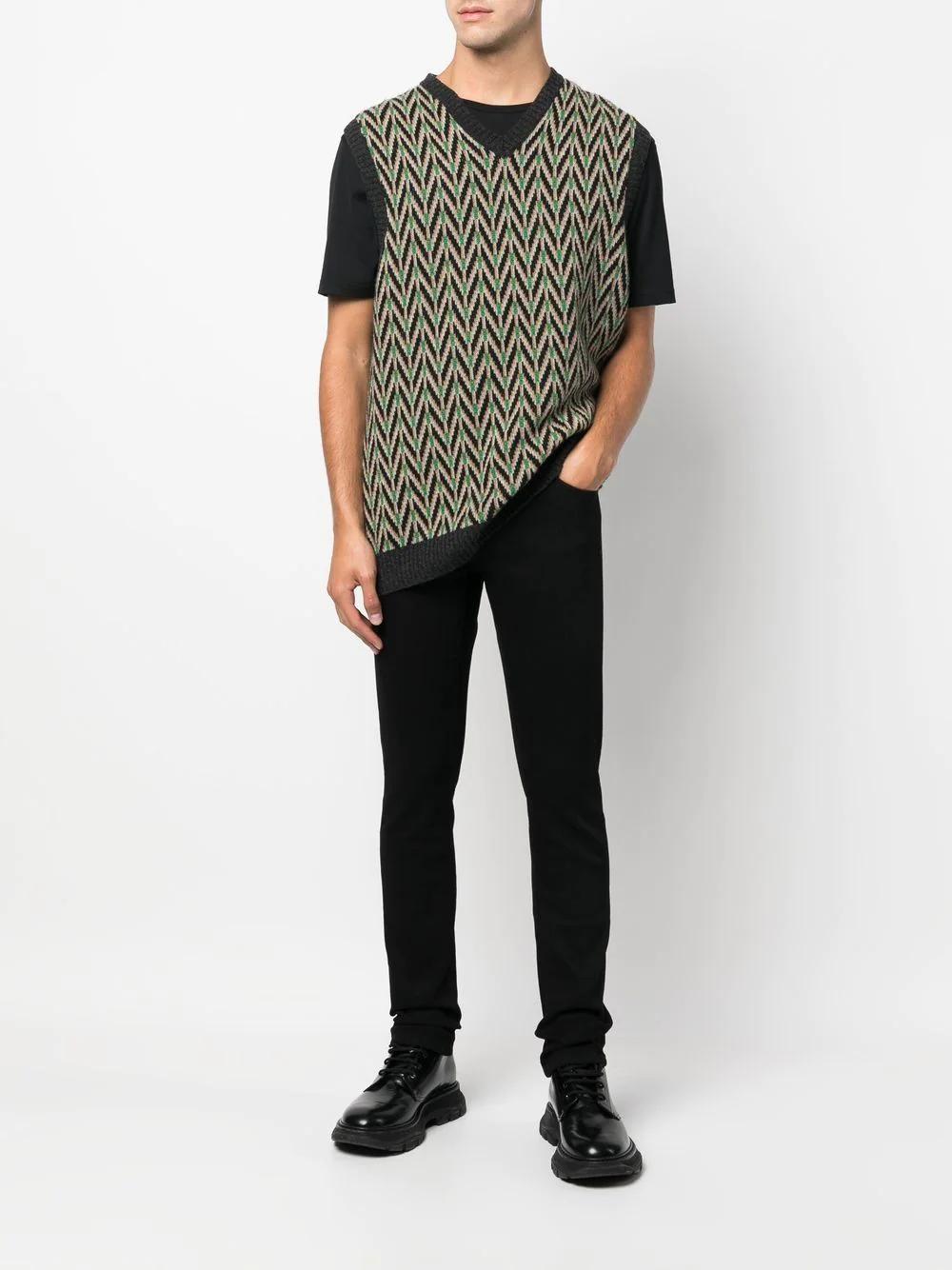 TEMPERA CROSS STONE SLIM DNM BLACK WHITE