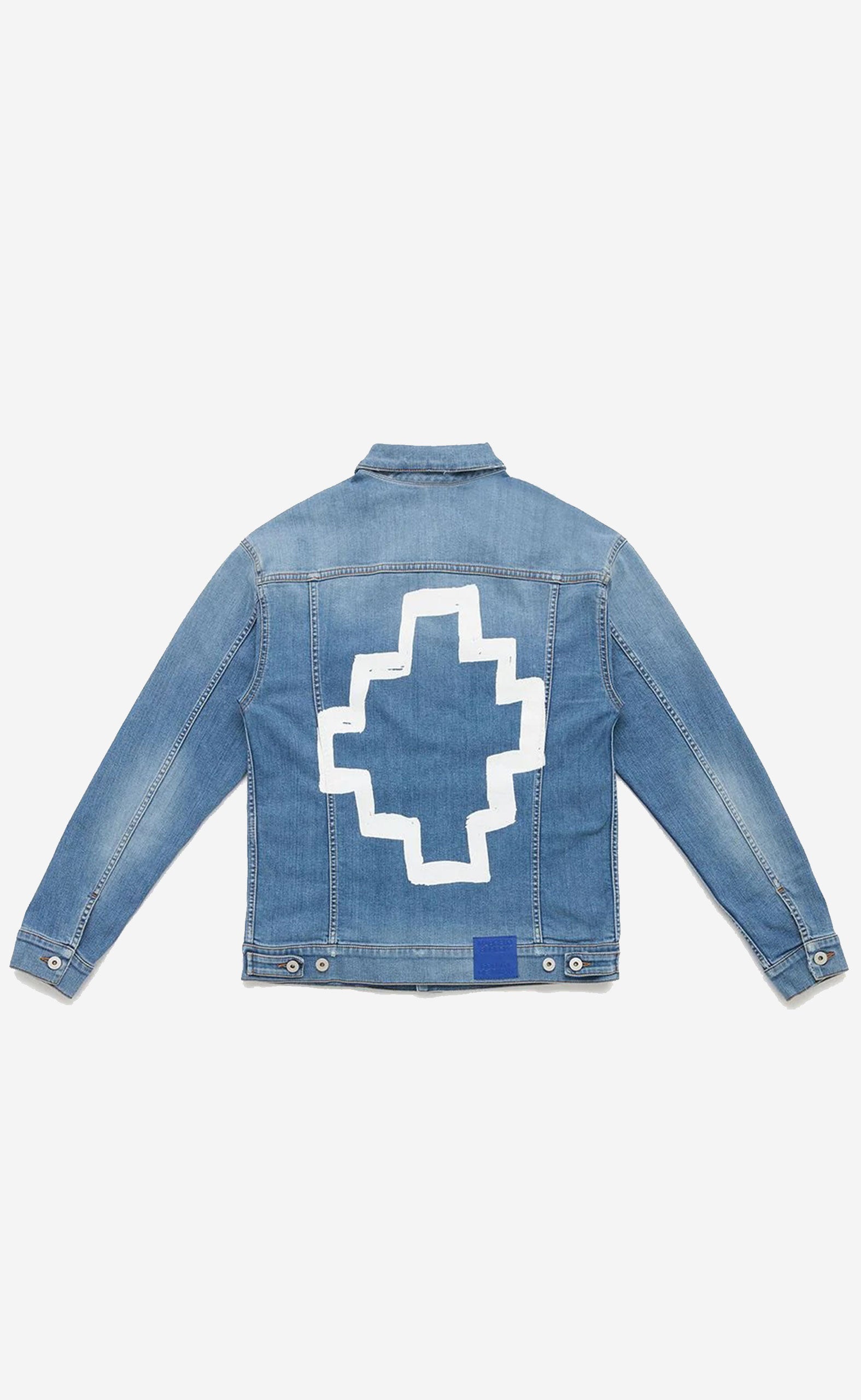 TEMPERA CROSS STONE SLIM JKT BLUE WHITE