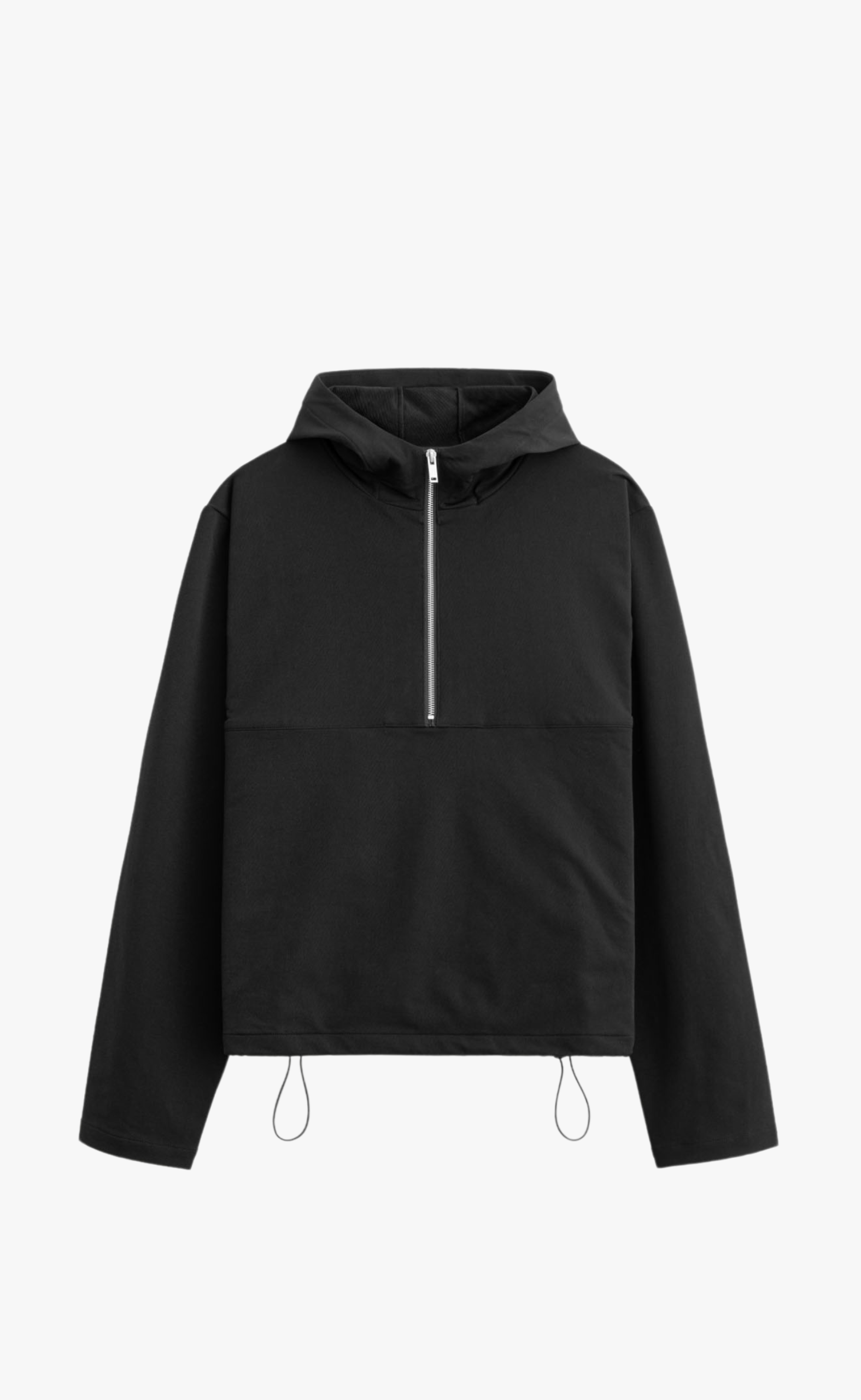 TERRY ANORAK BLACK JACKET