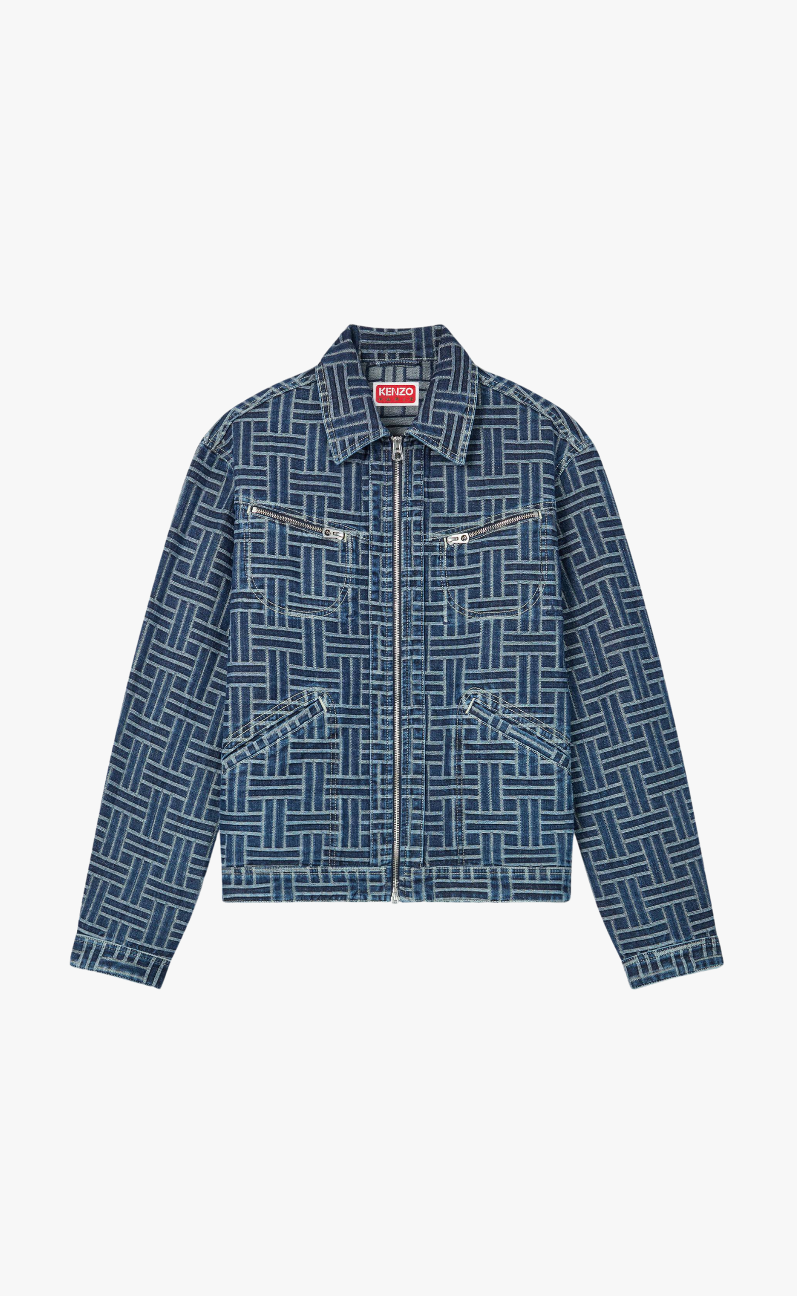 TRUCKER DENIM WEAVE BLUE DENIM JACKET