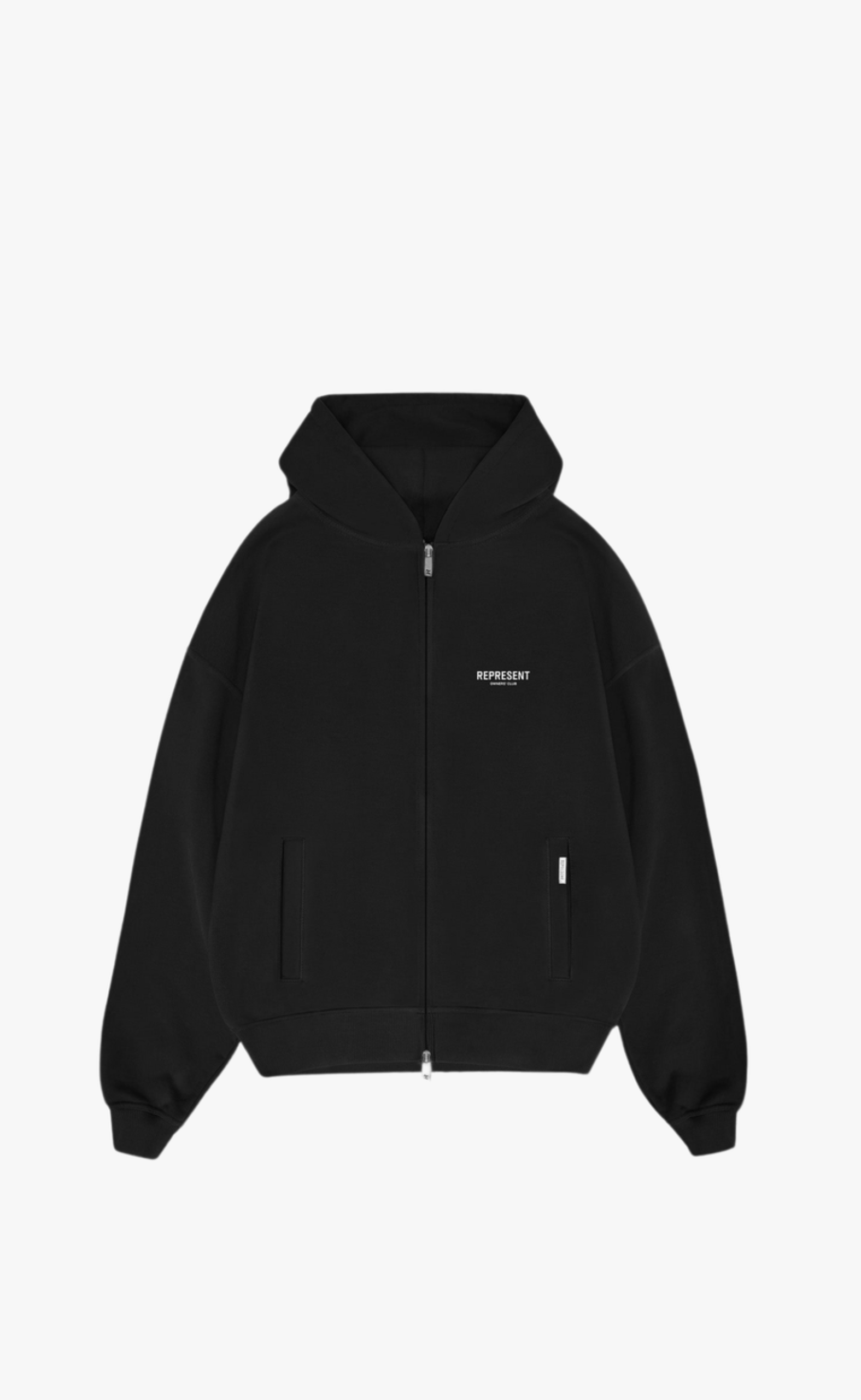 REPRESENT OWNERS CLUB ZIP BLACK HOODIE