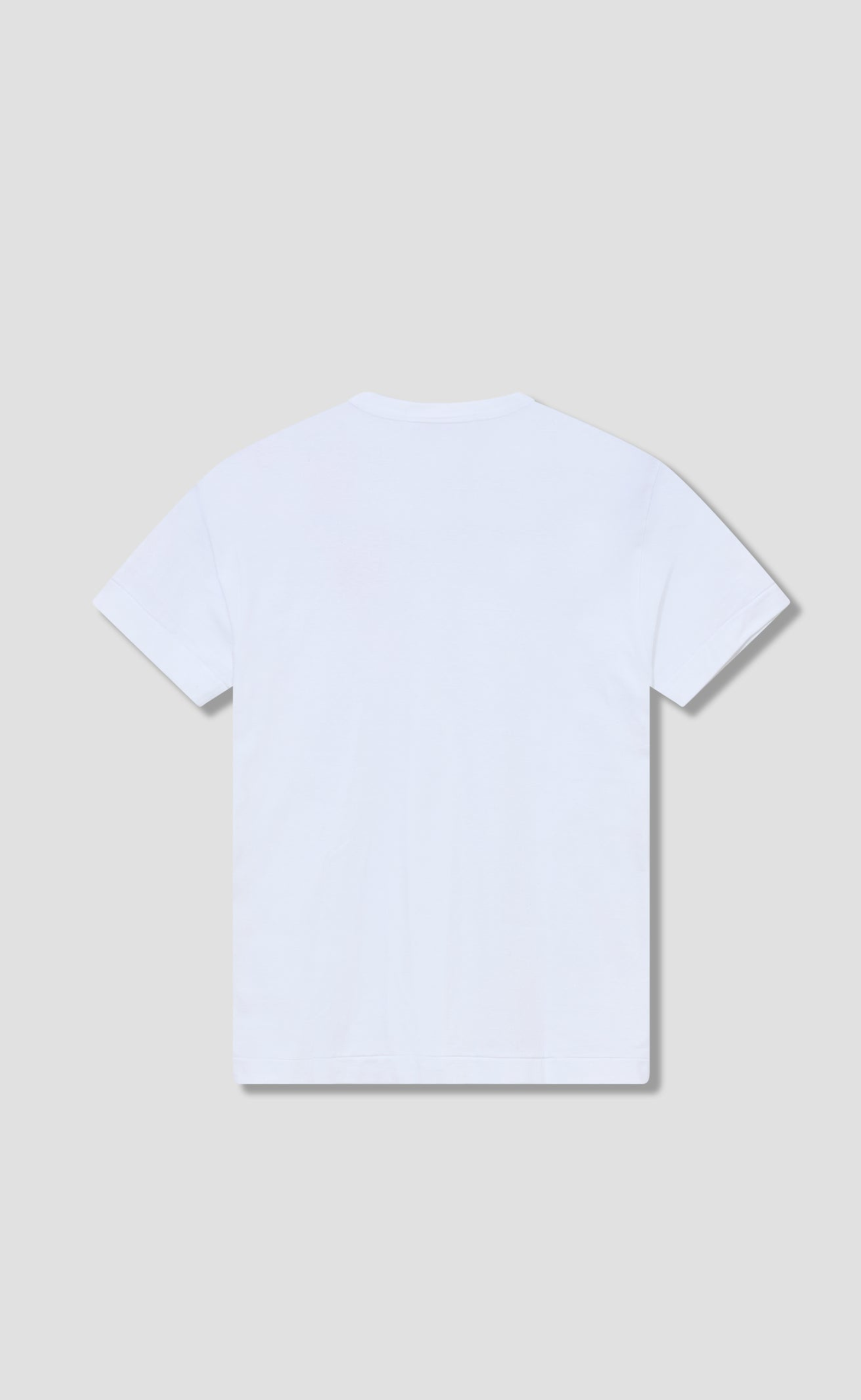 WHITE PLAY COMME DES GARÇONS T-SHIRT WITH DOUBLE RED HEART