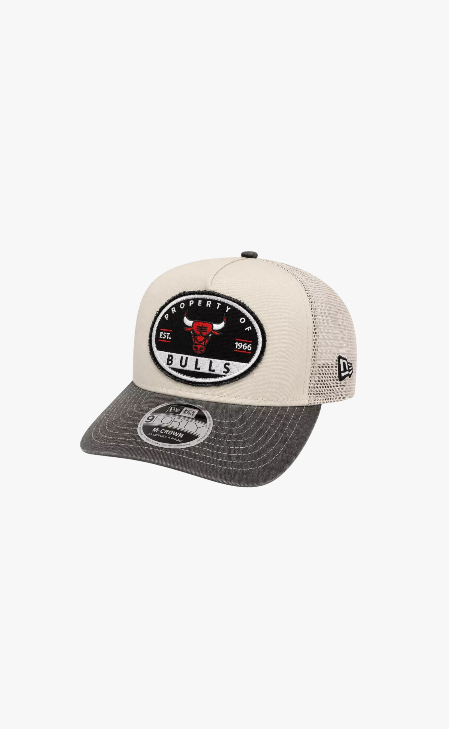 CHICAGO BULLS 9FORTY CREAM BLACK HAT