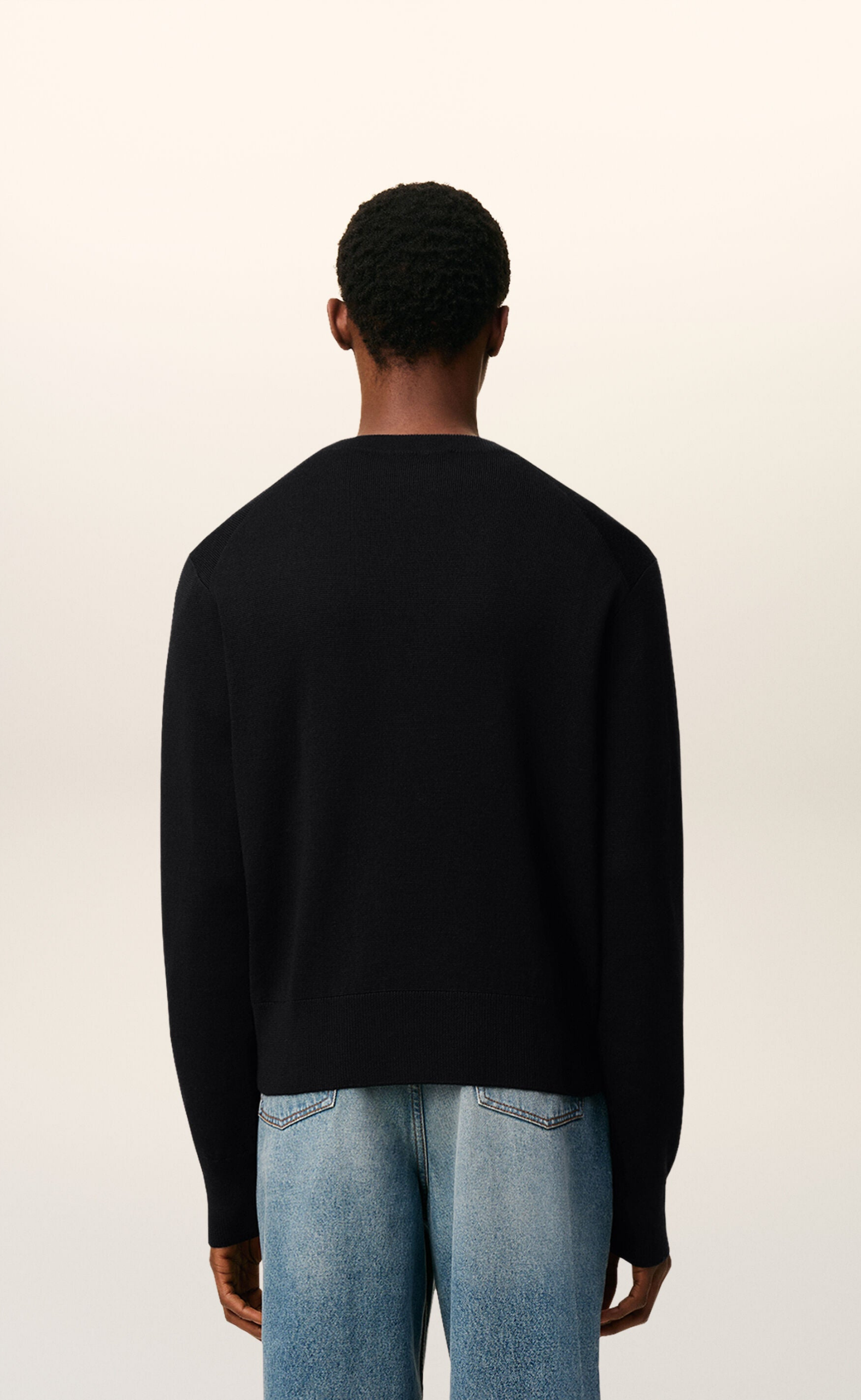 ADC MERINO BLACK RED CARDIGAN