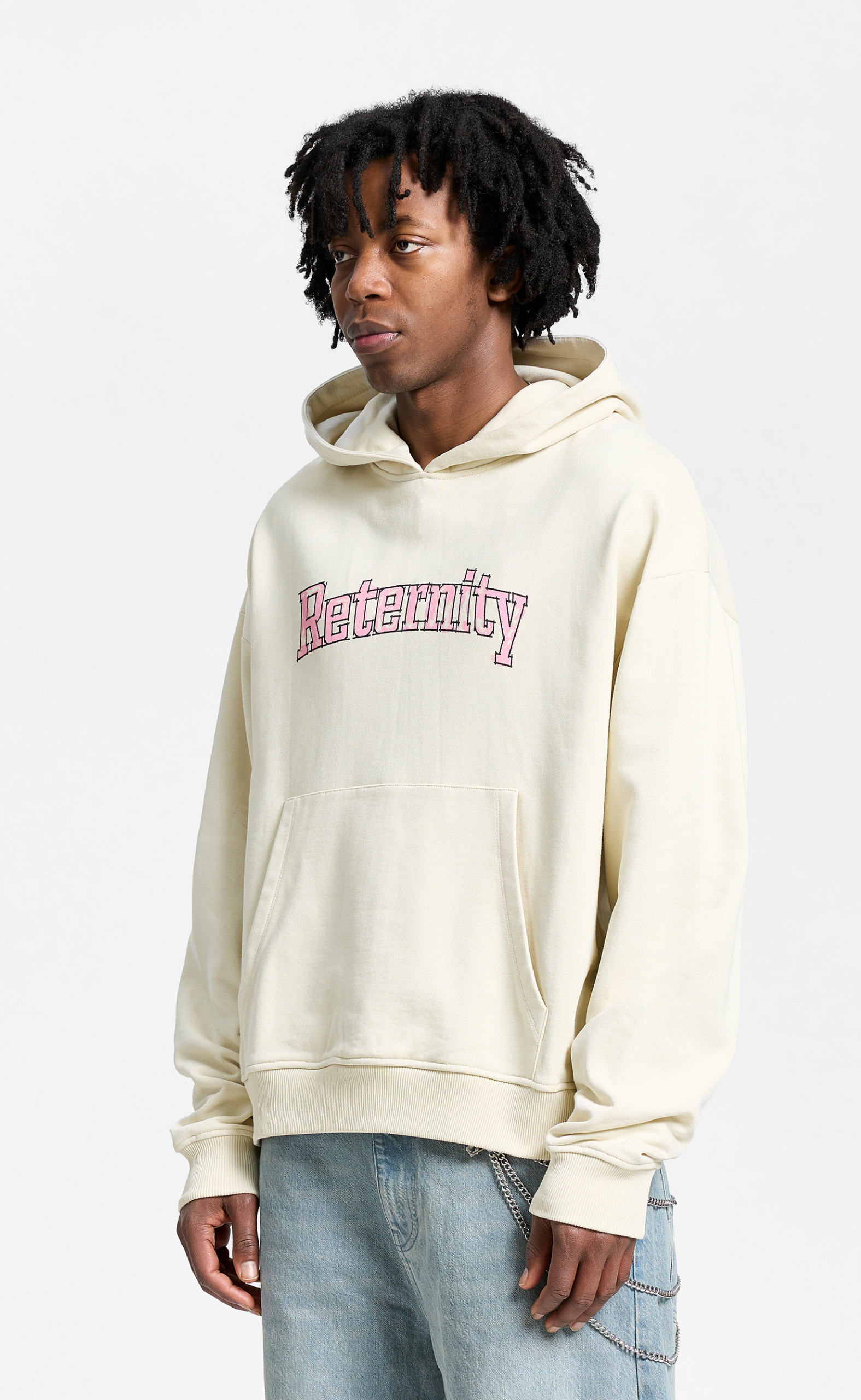 WATERCOLOR CREAM HOODIE