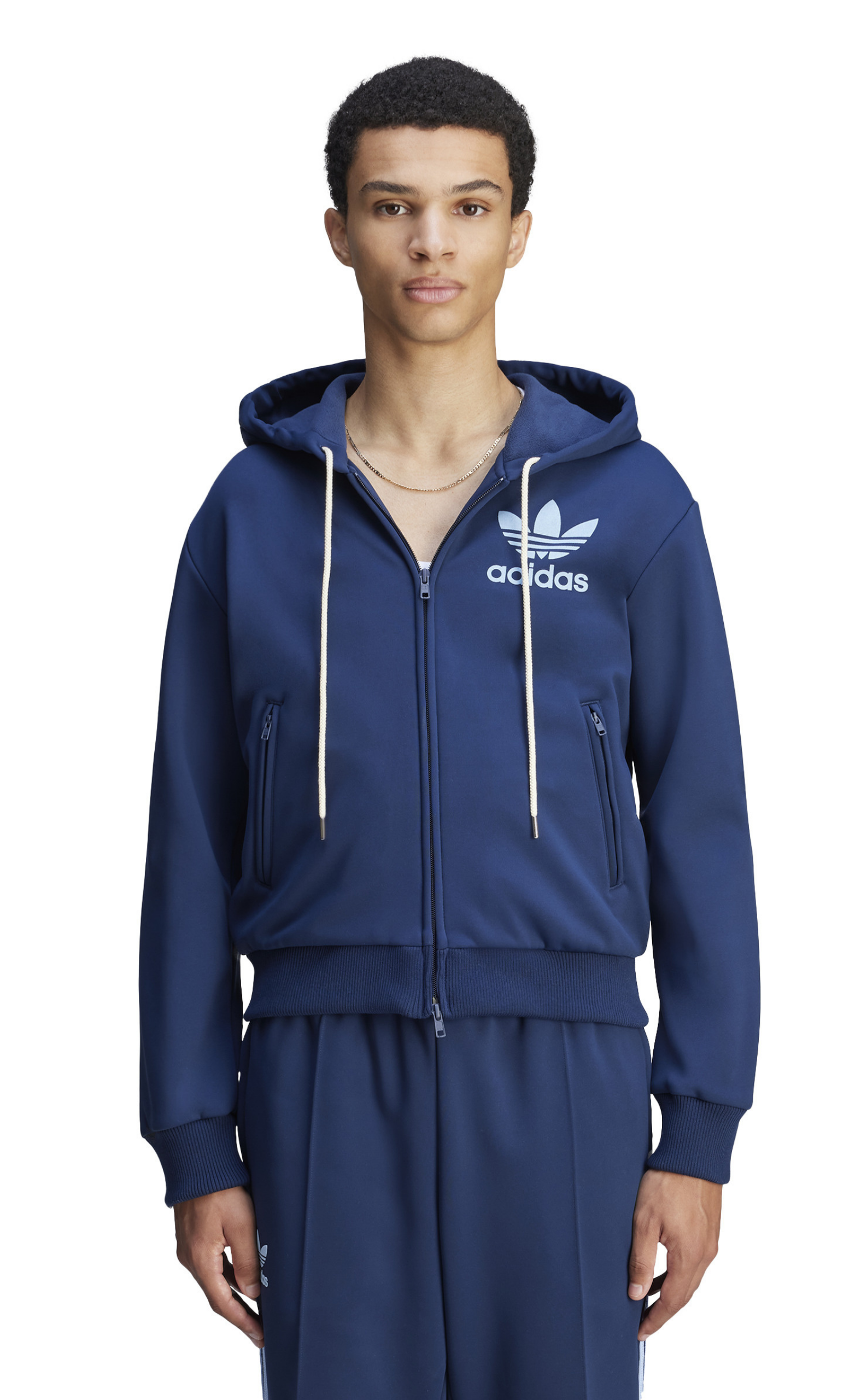 WB TRACK HOODIE NAVY HOODIE