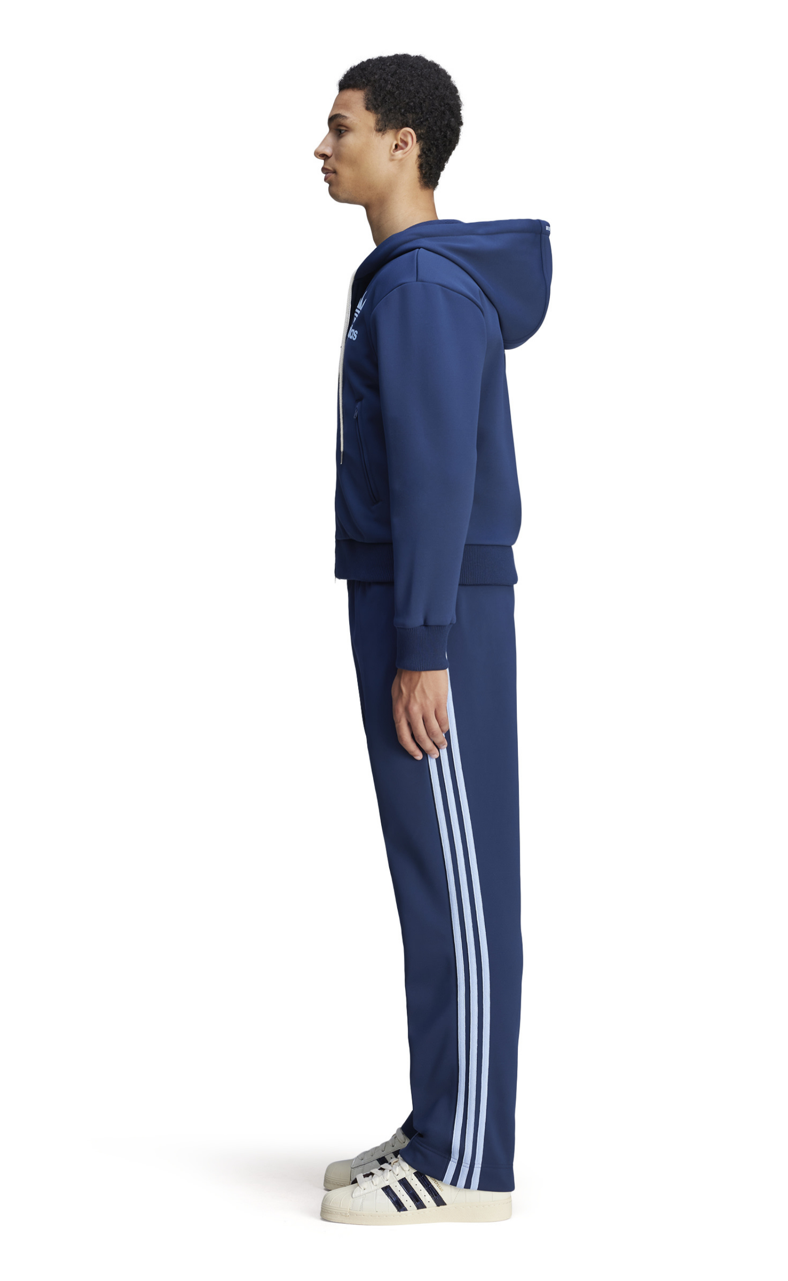 WB TRACK HOODIE NAVY HOODIE