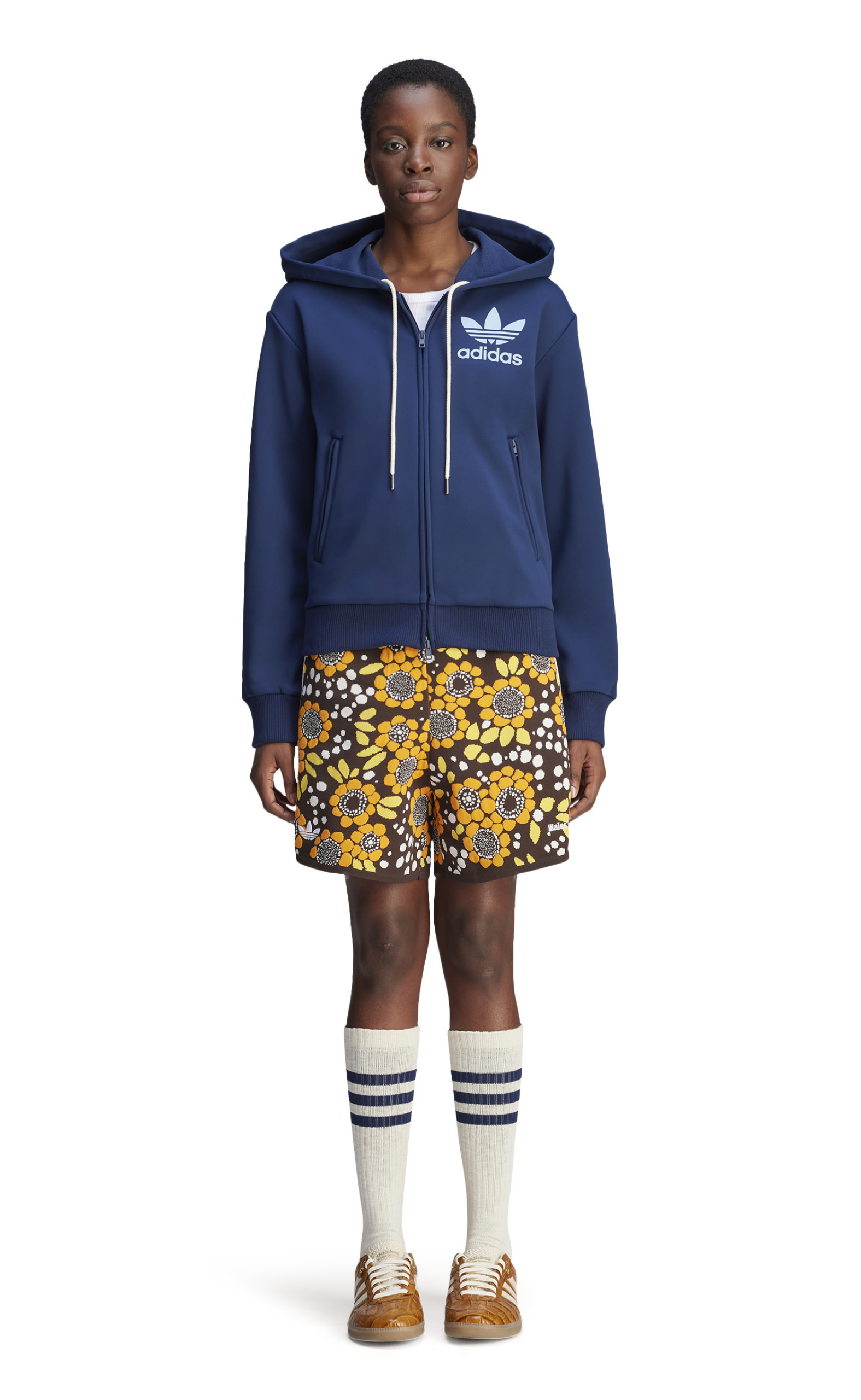 WB TRACK HOODIE NAVY HOODIE