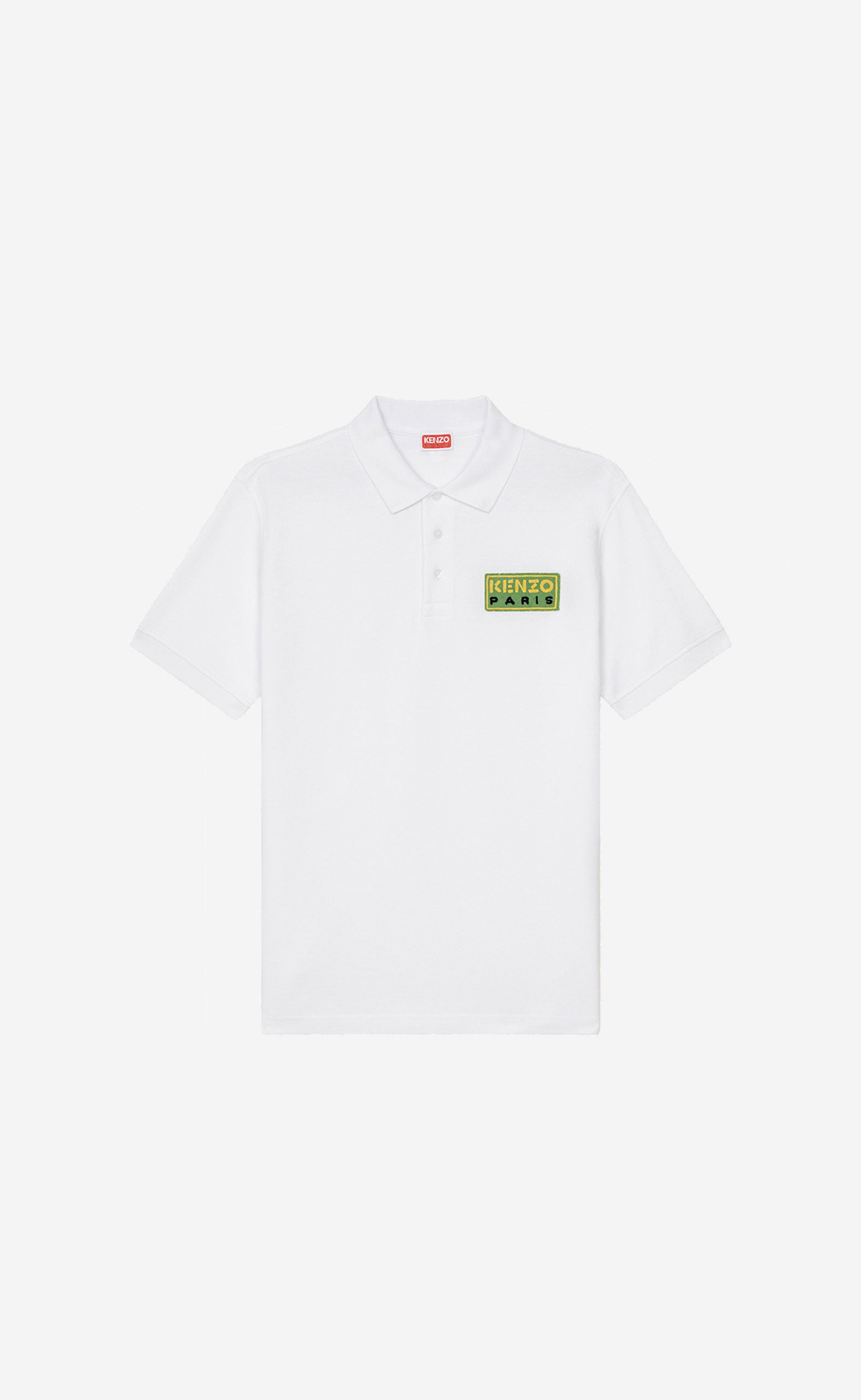 WHITE T-SHIRT WHITE KENZO PARIS CLASSIC POLO