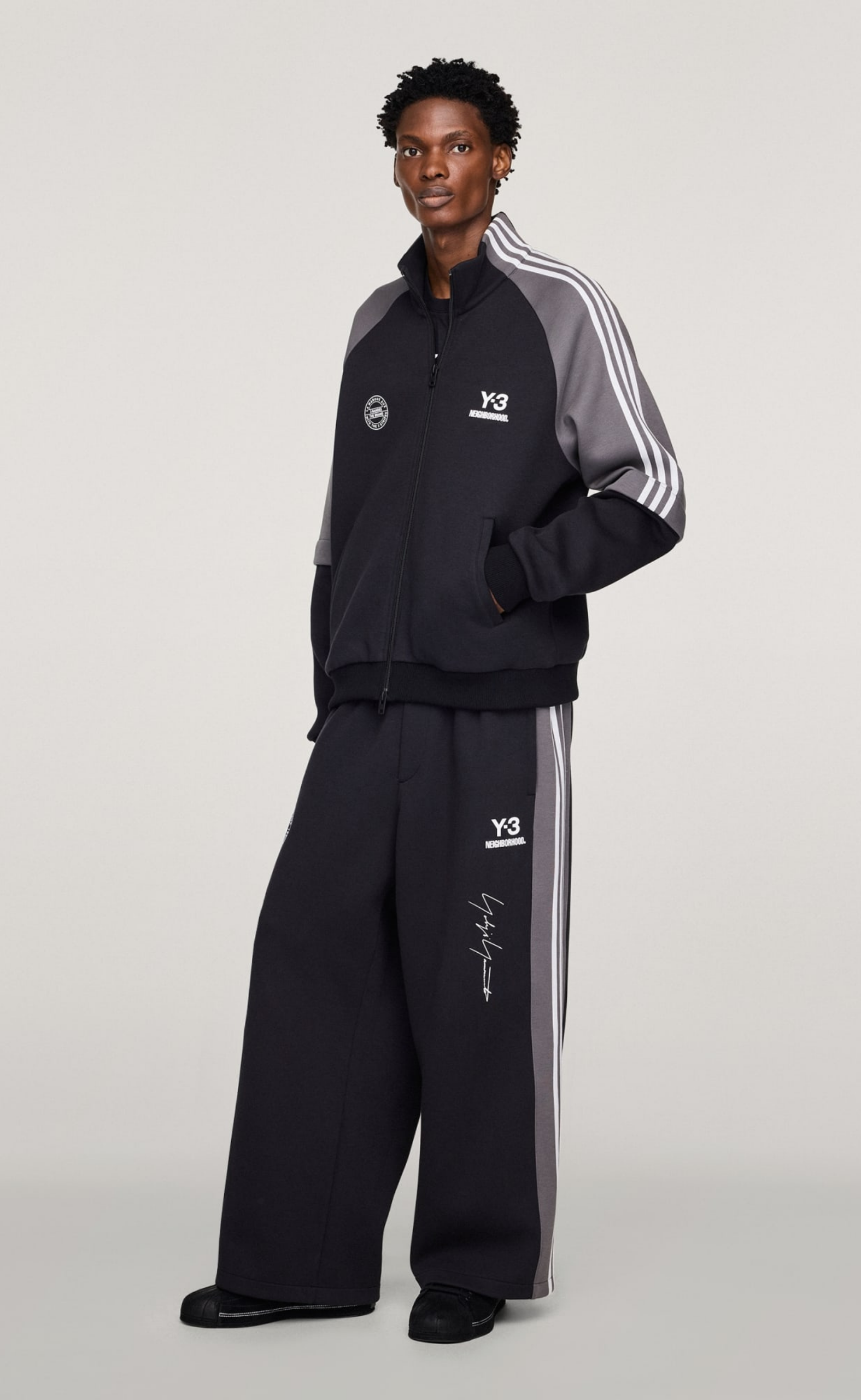 Y-3 NBHD TRACK TOP BLACK HOODIE