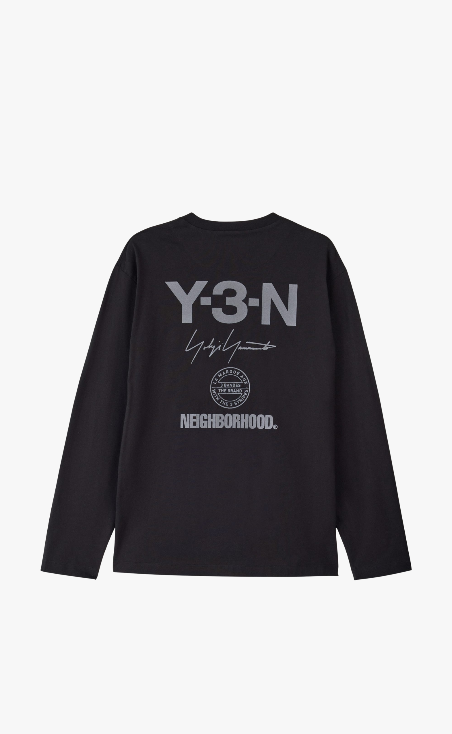 Y-3 NBHD LOGO BLACK LONGSLEEVE