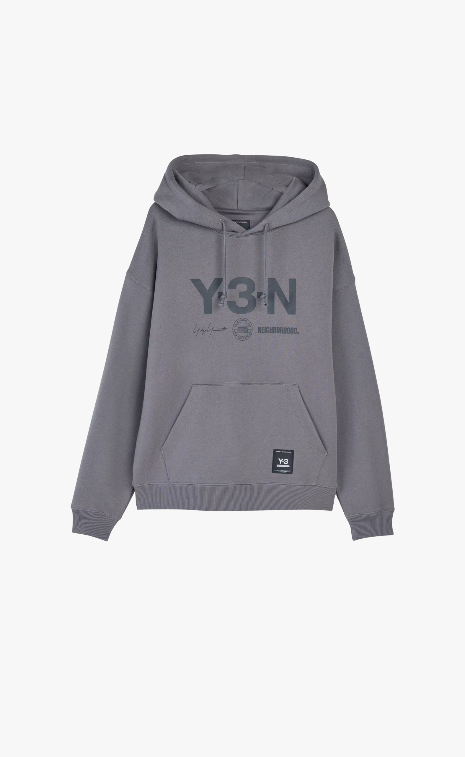 Y-3 NBHD GRAPHIC DARK GREY HOODIE