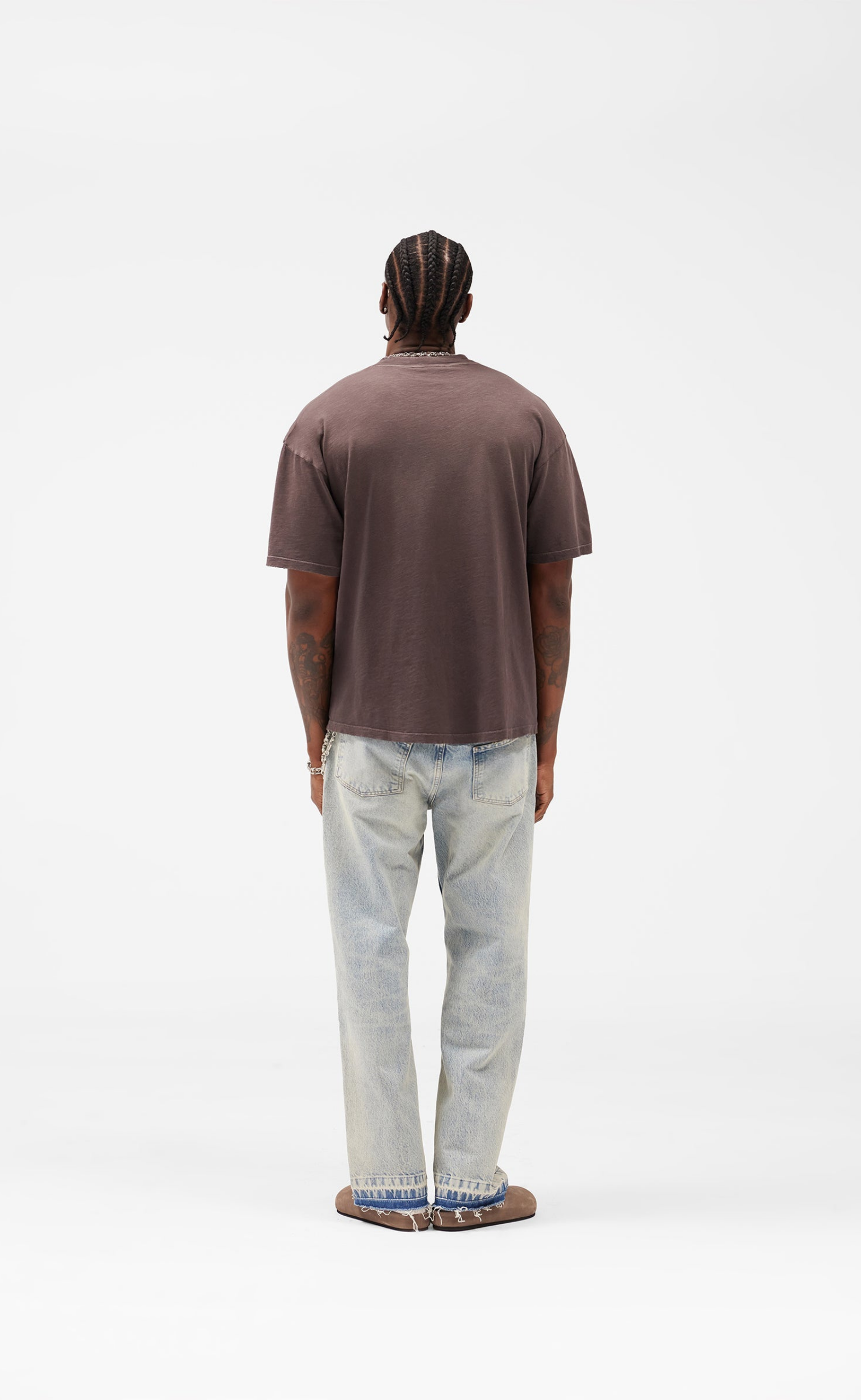 ENGLAND WASHED BROWN T-SHIRT