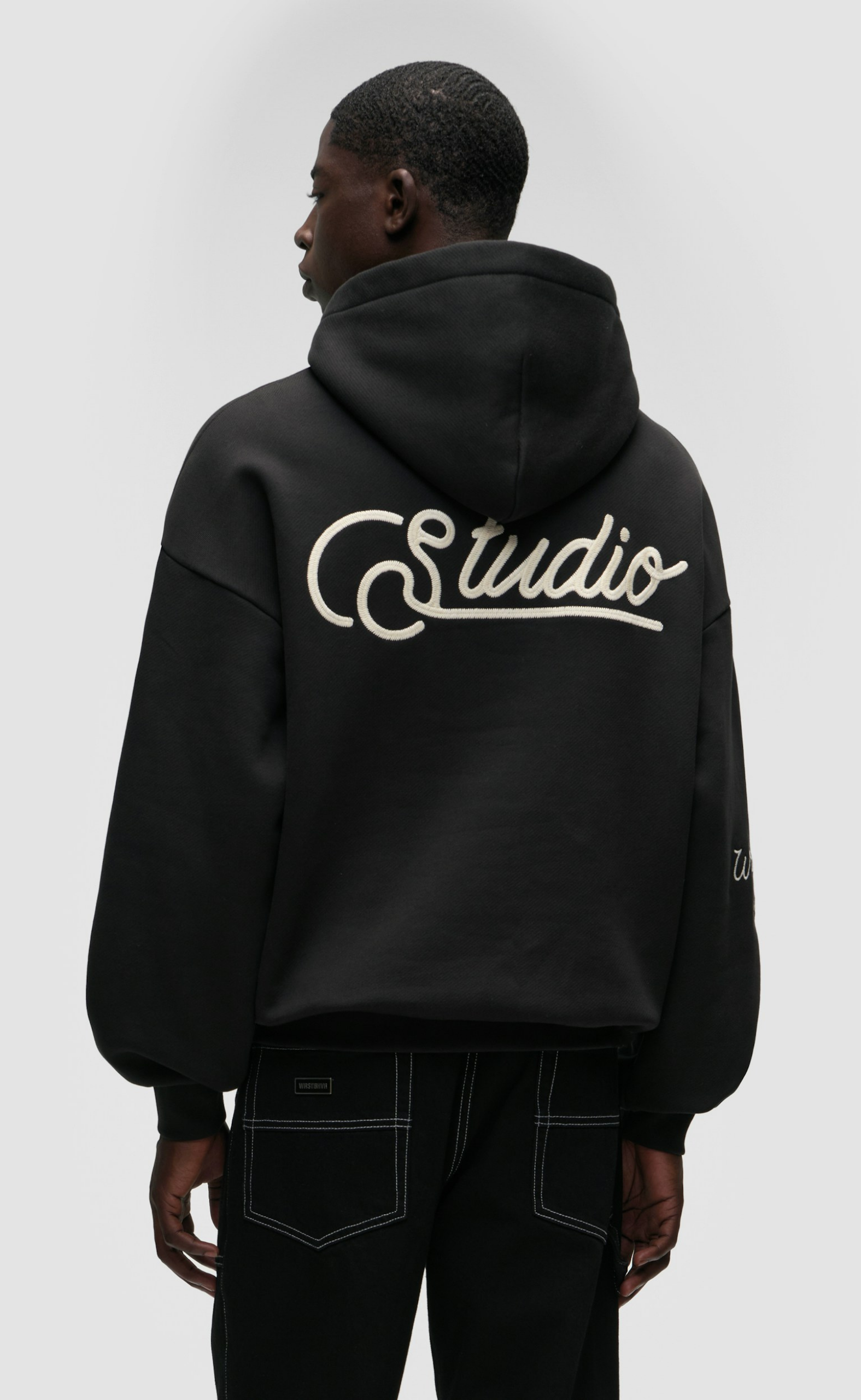 GUSTAF JET BLACK HOODIE