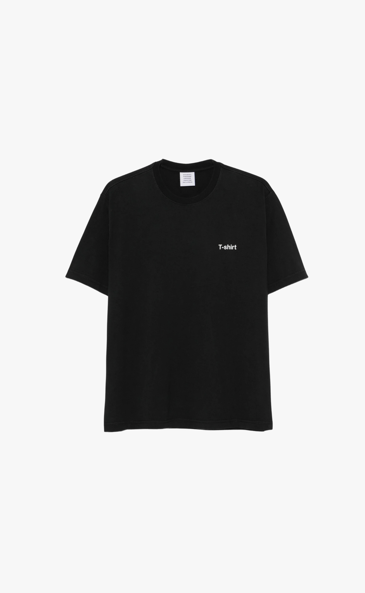 DEFINITION OVERSIZED WASHED BLACK T-SHIRT